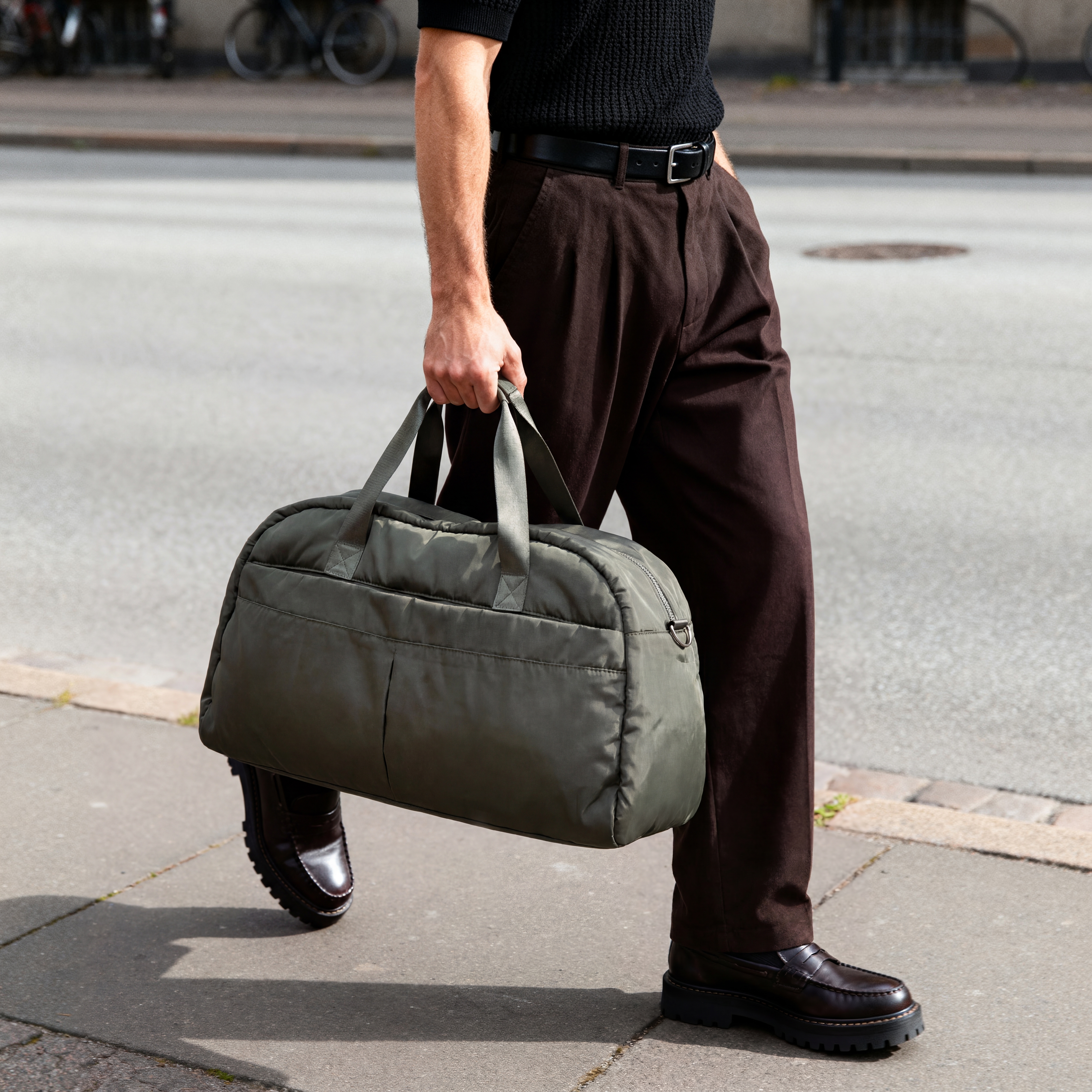 FAZE | Roheline polsterdatud duffel-kott - 3