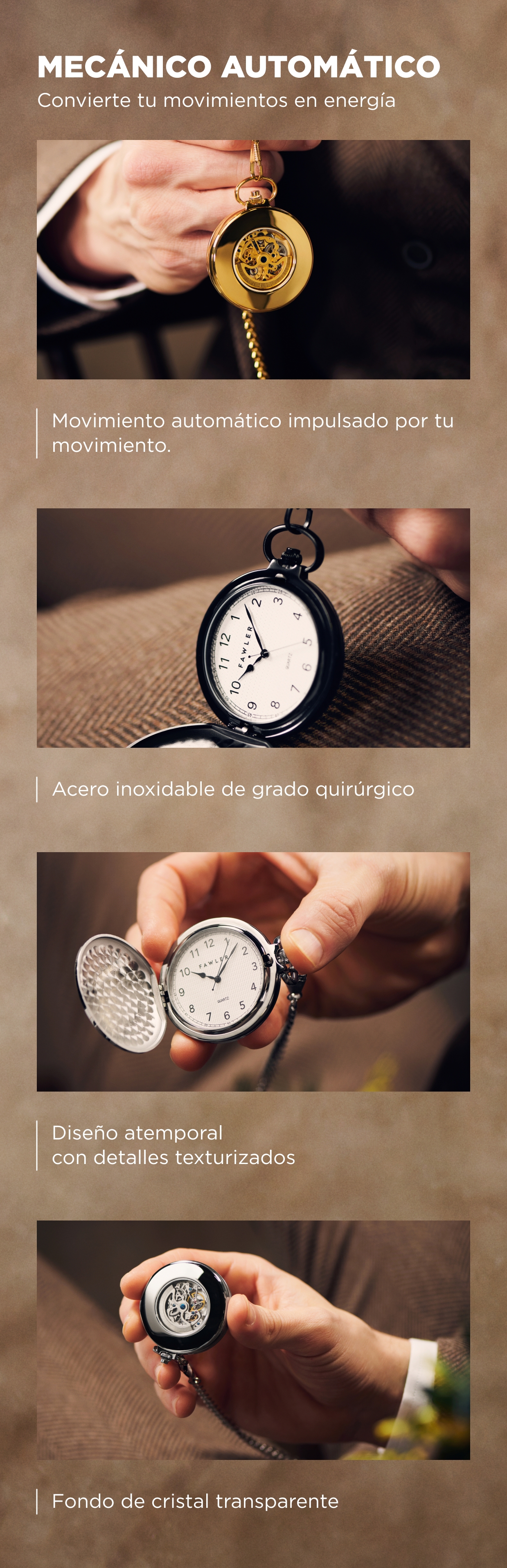 Easton, Reloj de bolsillo dorado, Fawler