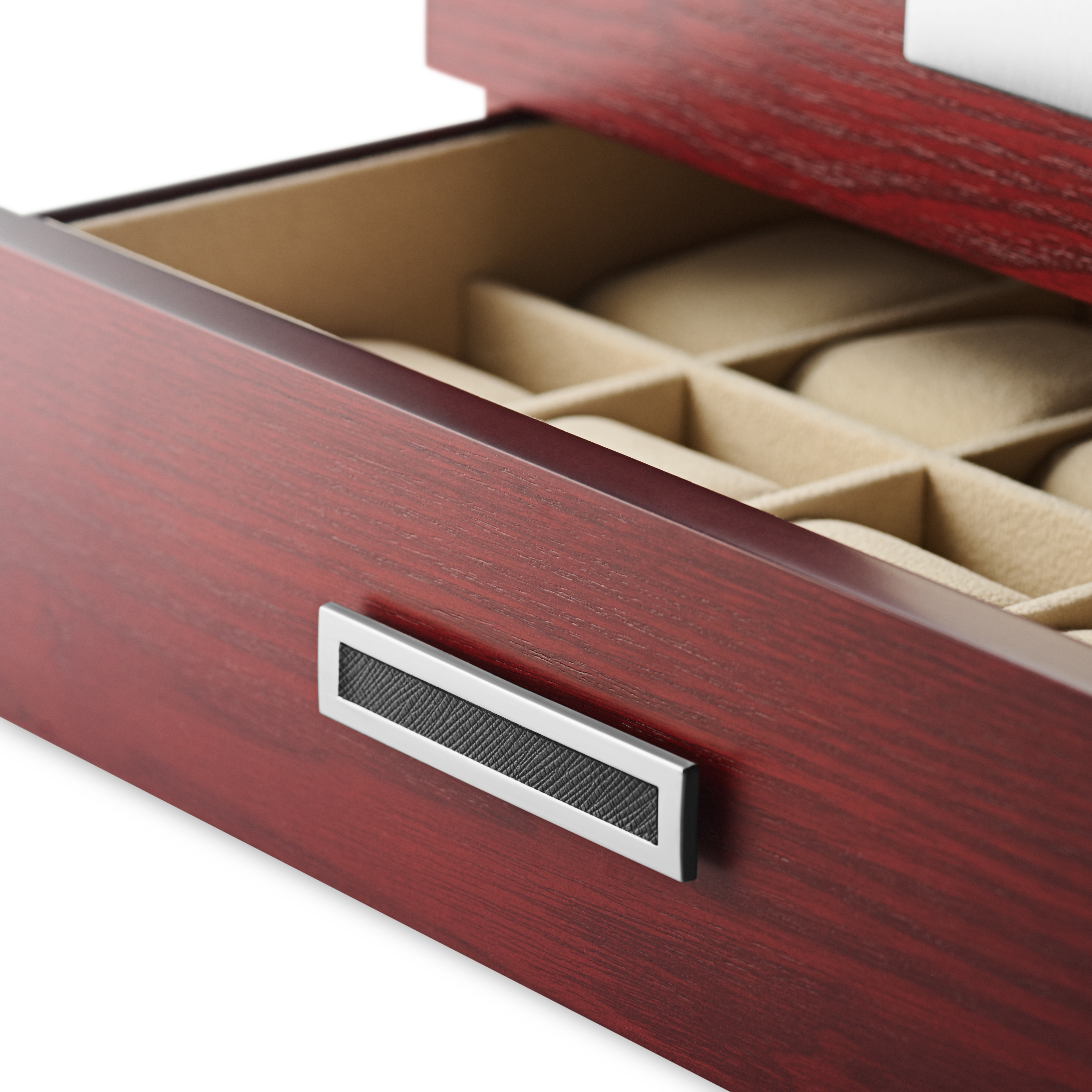 20 Fack Klocklåda i Körsbärsfaner med Displayglas - 5