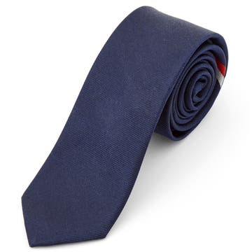 Tengerészkék selyem nyakkendő