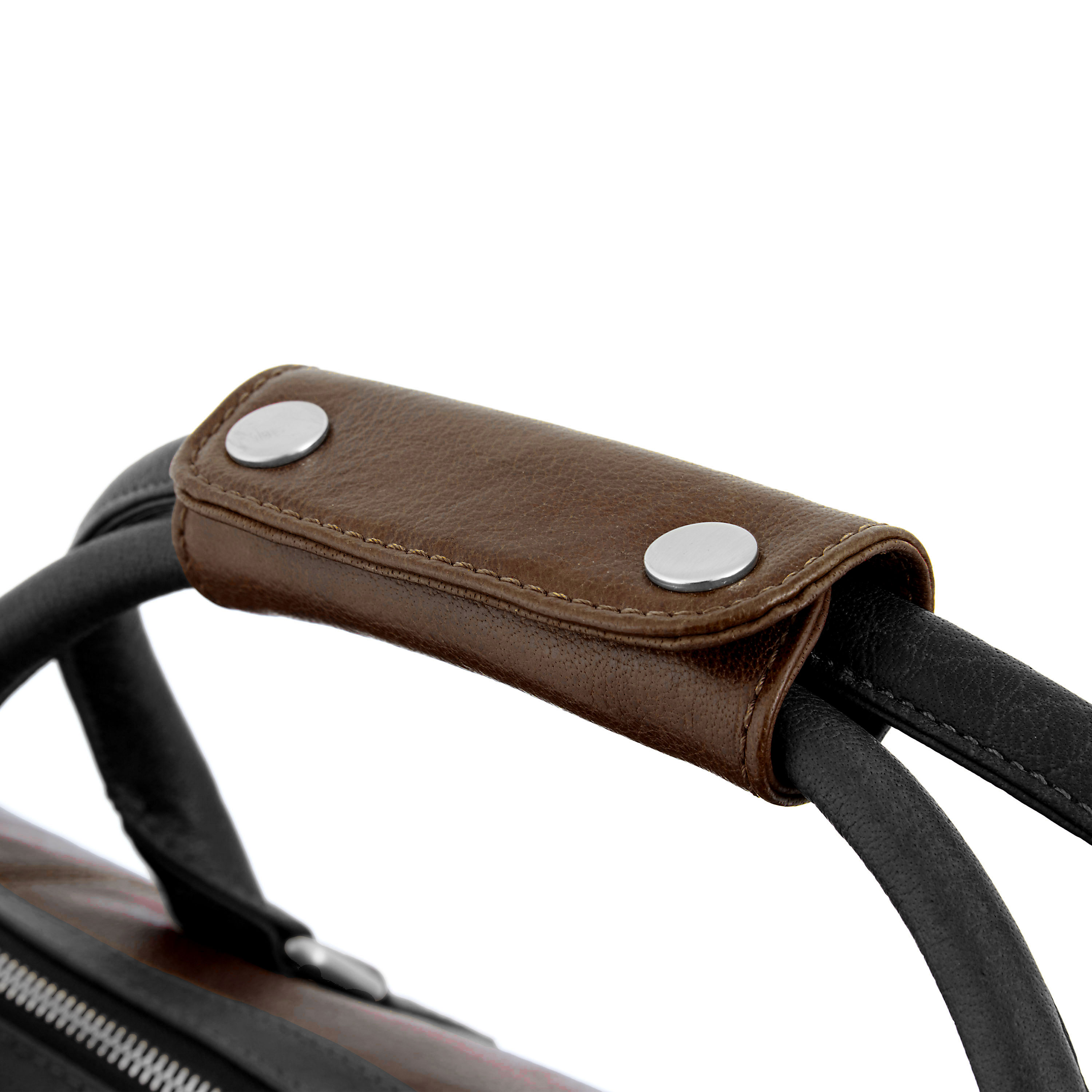 Borsa weekend California marrone e nera  - 8