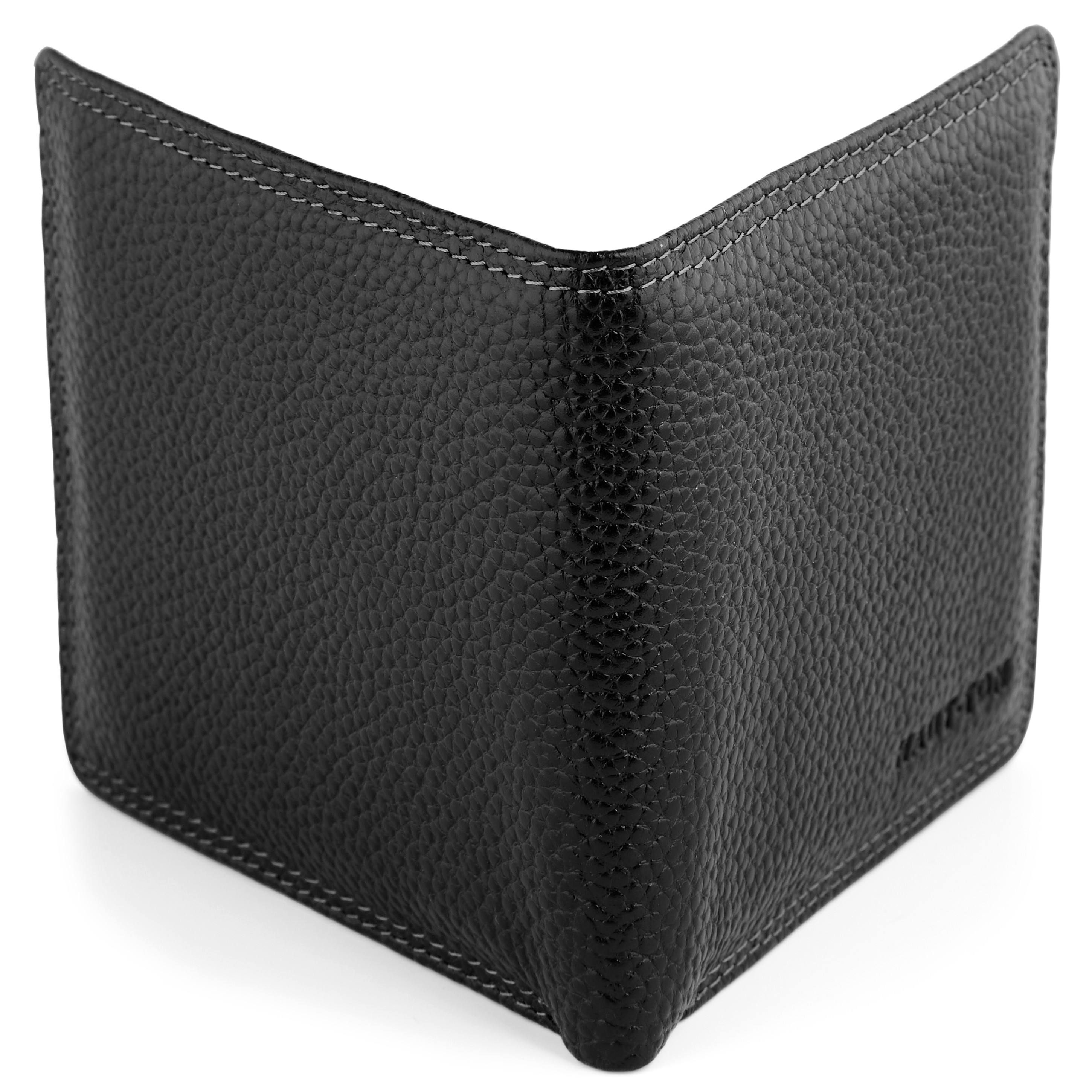 Schwarze Leder Geldbörse - 3