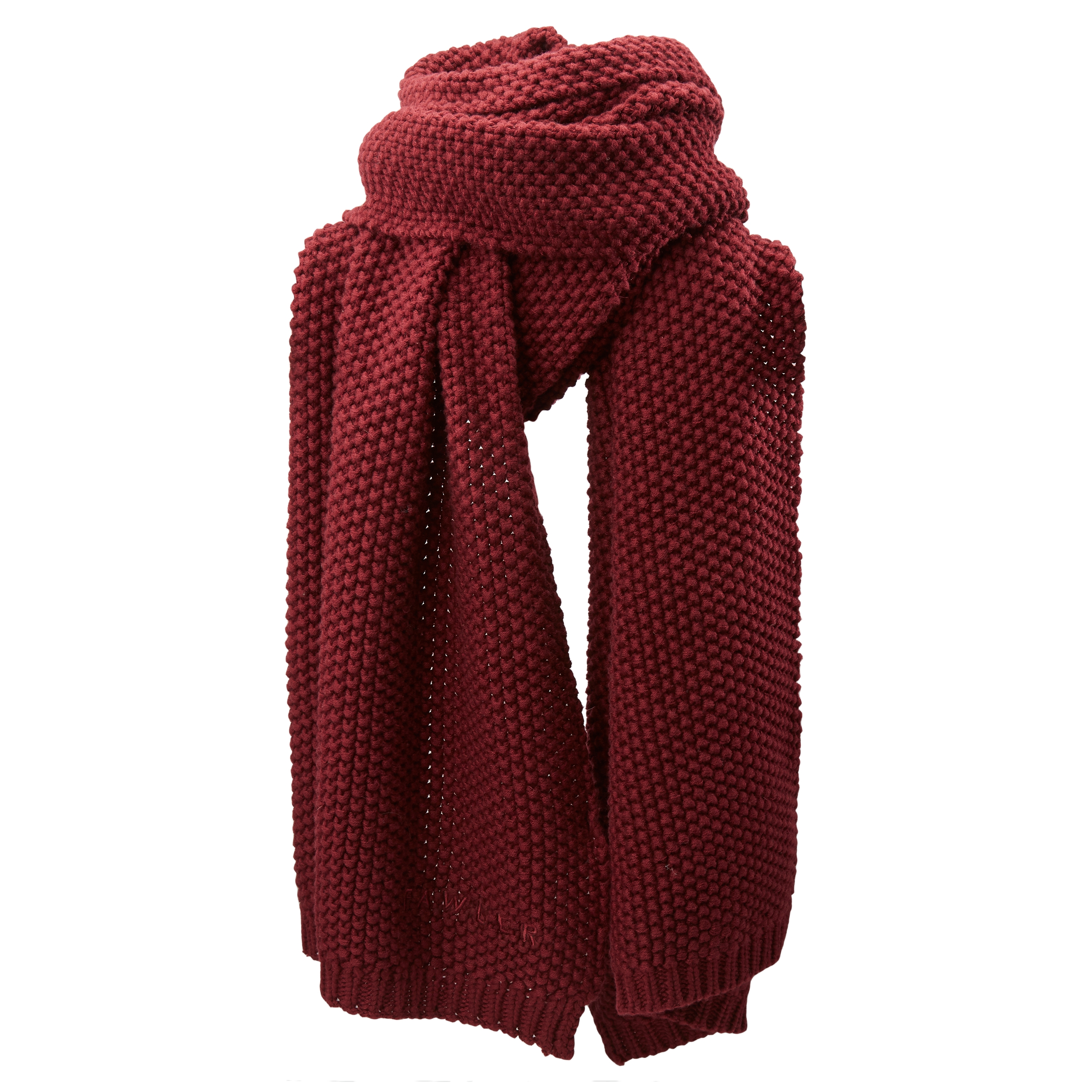Upscale 100% Polyester Extra Long Fleece Scarf Red 