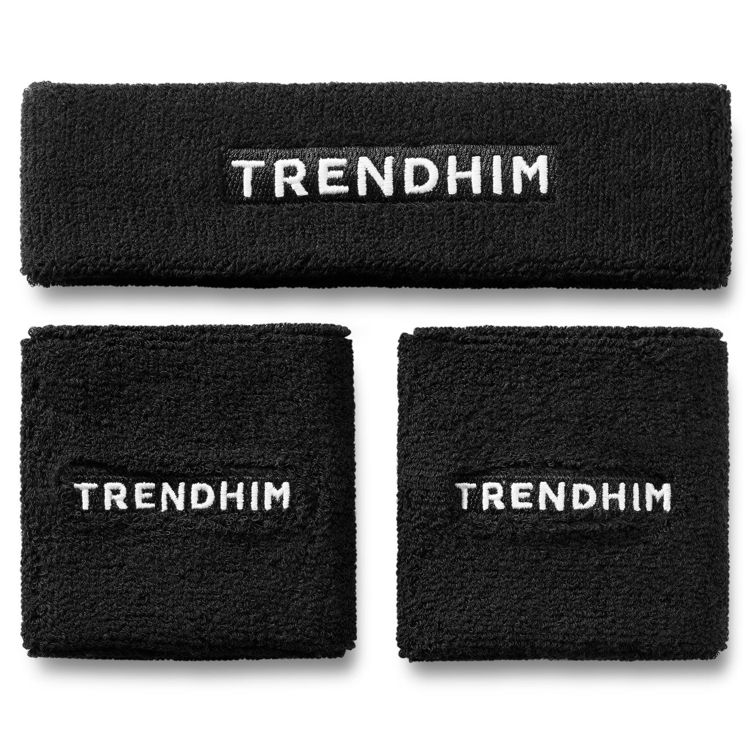 Black Sweatband Set | Headband and Wristband Black Sweatband Set | Headband and Wristband