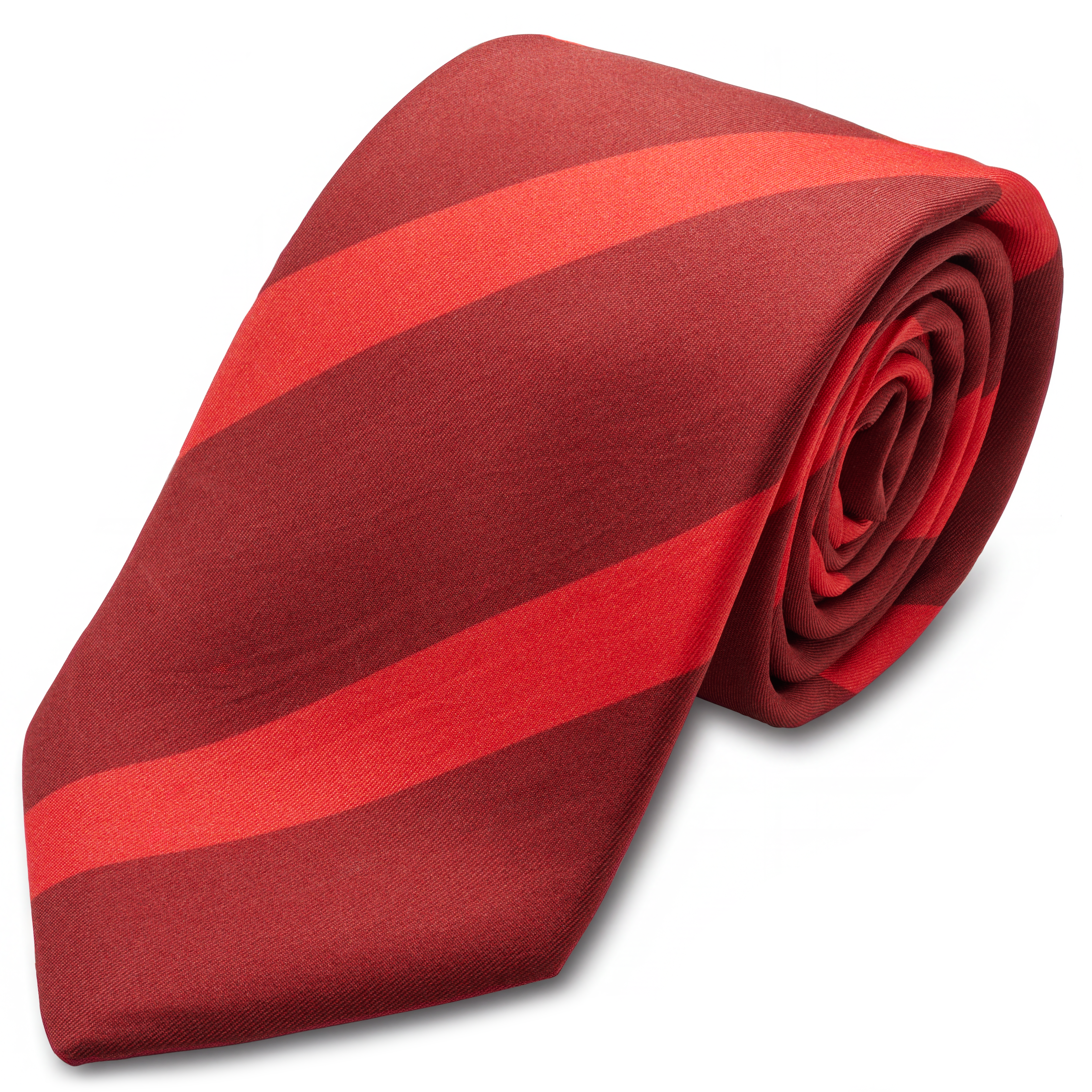 The Intro | Cravate Circus rouge coquelicot en soie - 1
