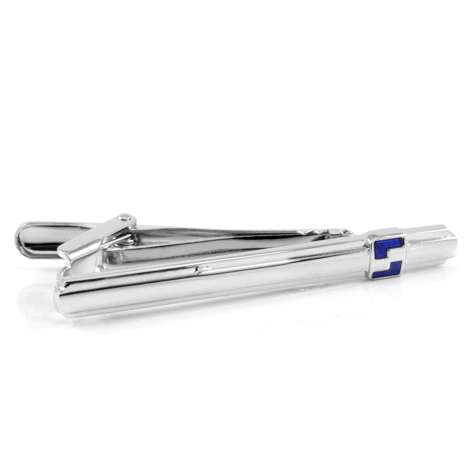 Blue Detail Tie Clip Blue Detail Tie Clip