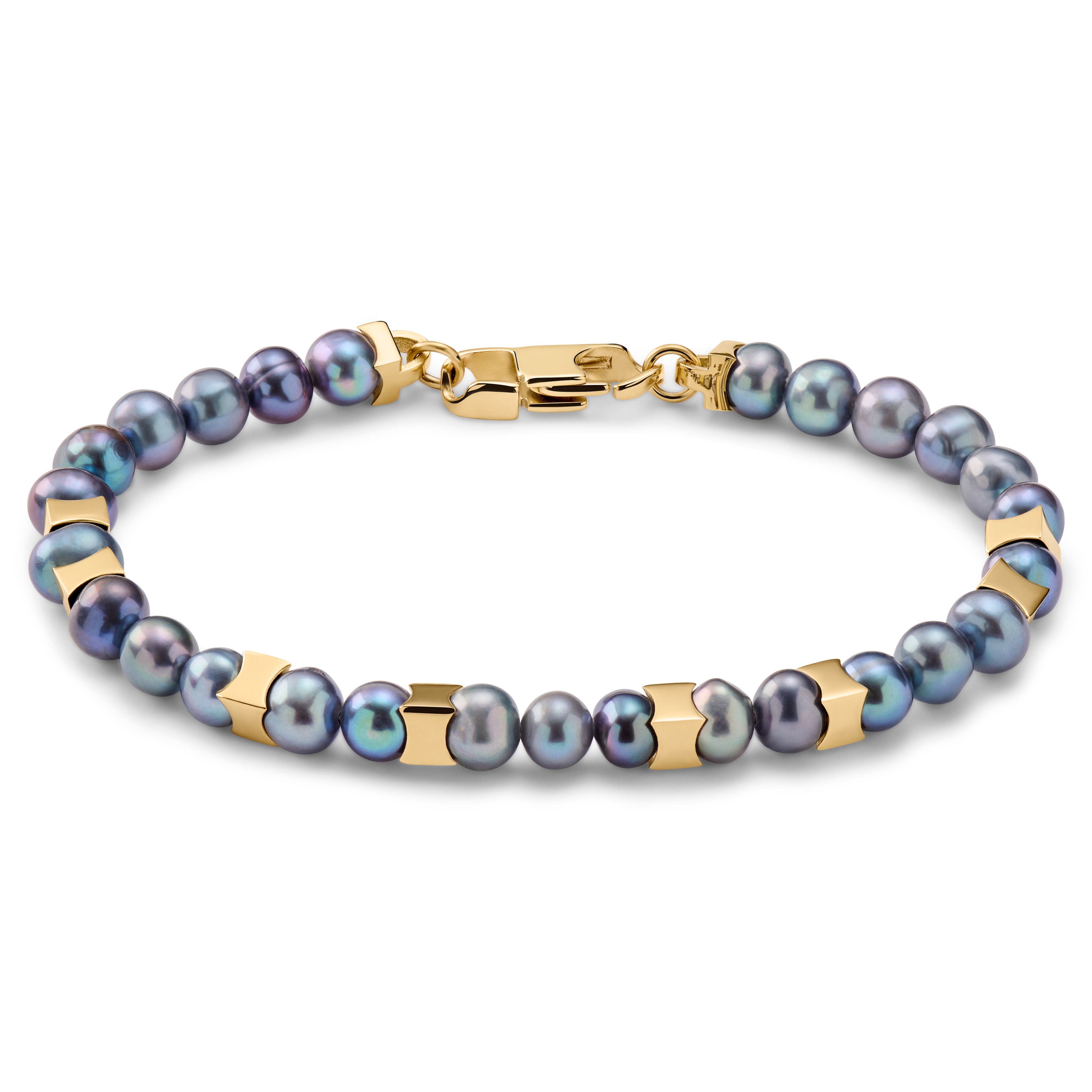 Ocata | Bracelet doré avec perles de Tahiti