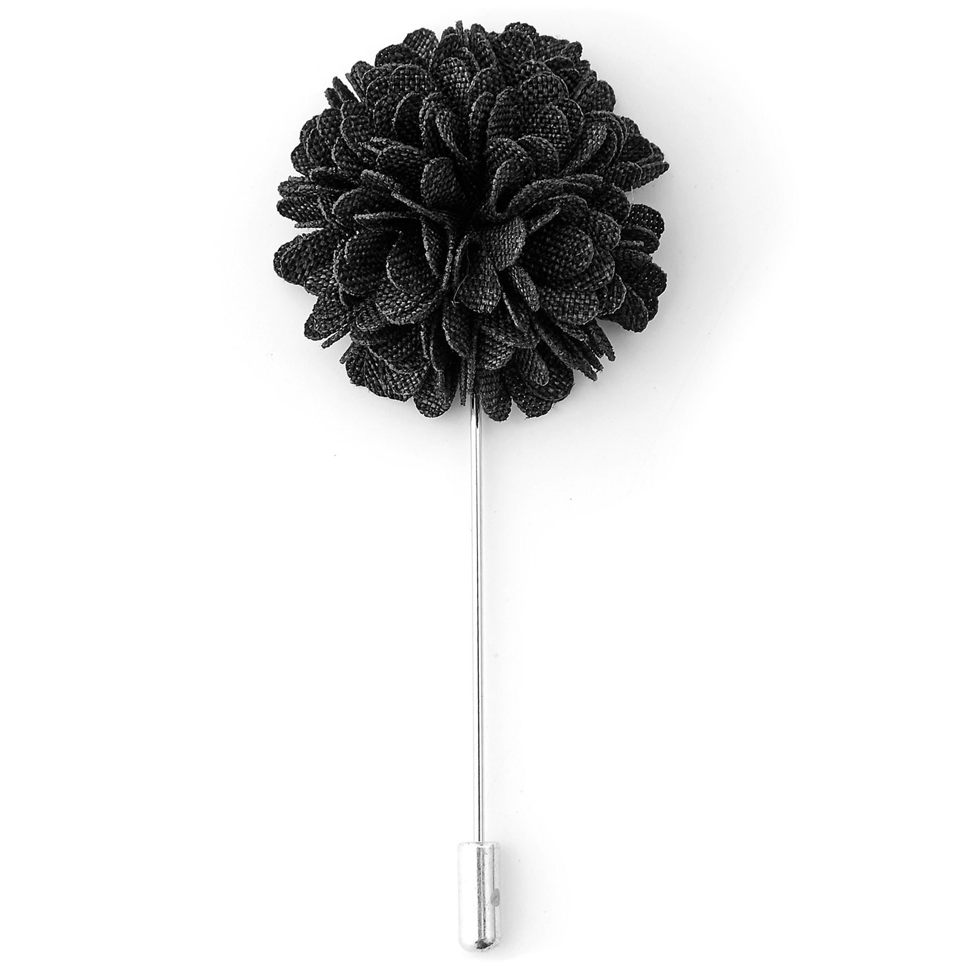 Charcoal Flower Lapel Pin In Stock Warren Asher