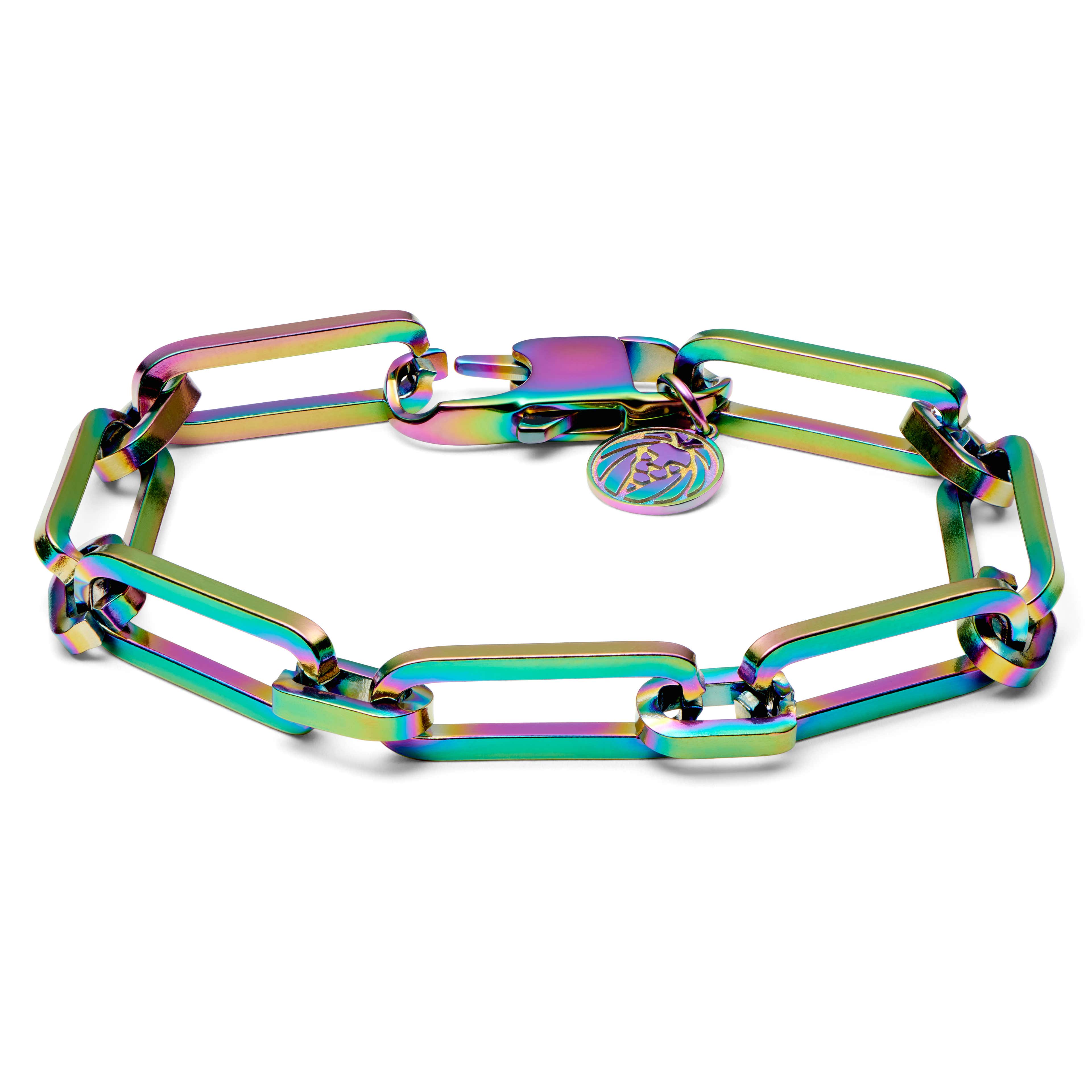 Bracelet à chaîne torsadée couleur arc-en-ciel Cedric Amager
