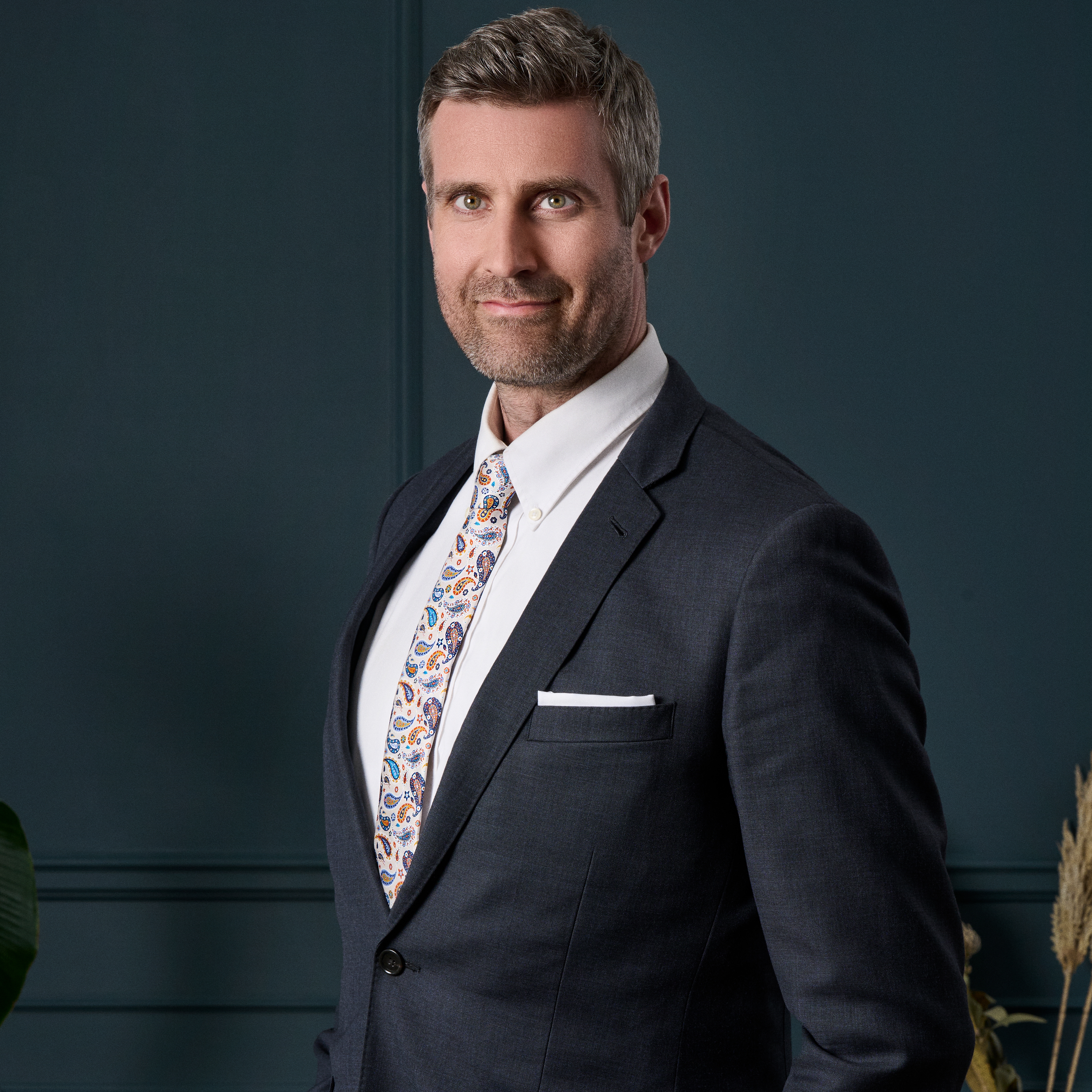 Virtuo | 6 cm Ivory Paisley Silk Necktie - 4