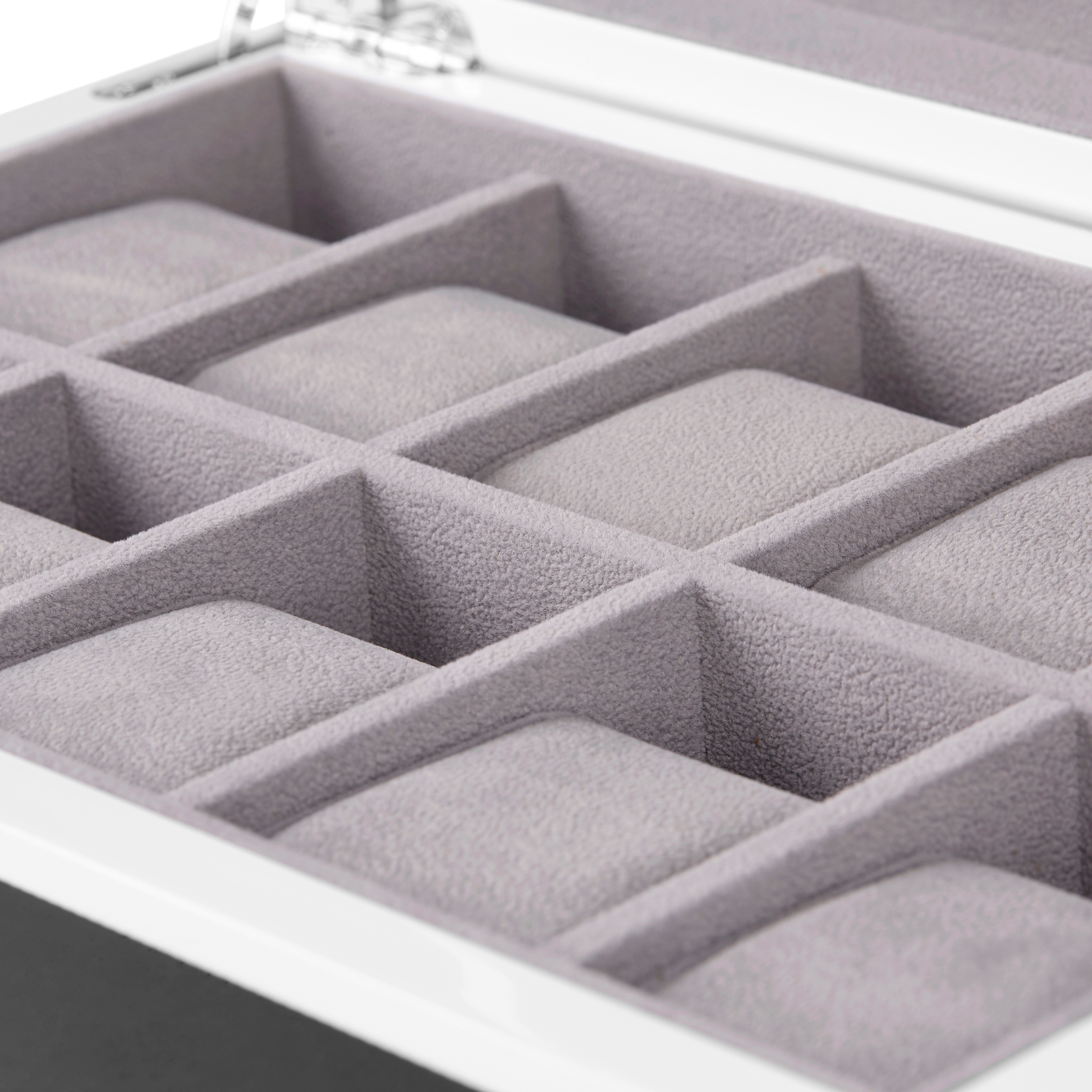 Coffret pour montre en bois laqué noir et argent - 10 Montres - 6