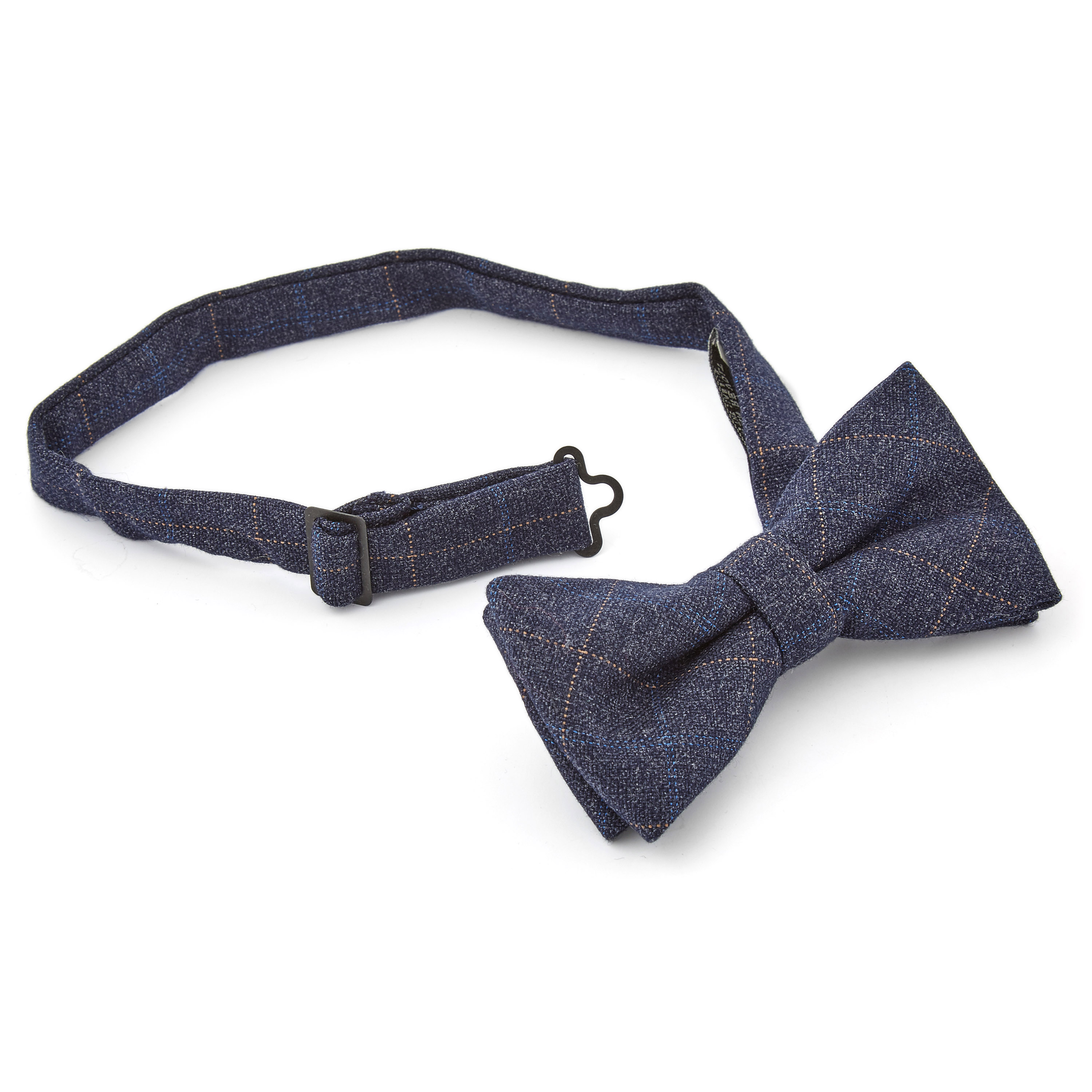 Laivastonsininen ruudullinen rusetti - 2