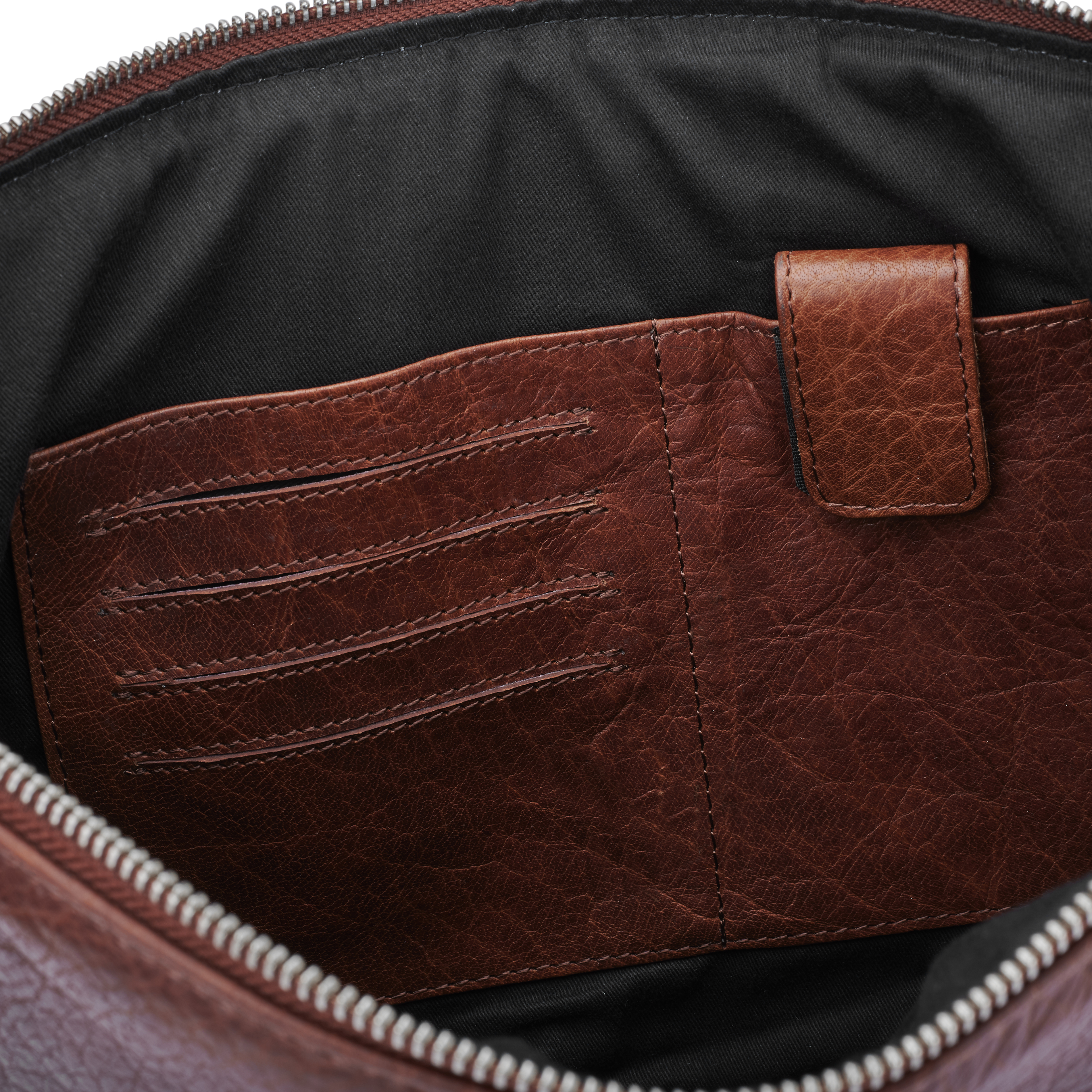 Montreal Tan Leather Small Laptop Sleeve - 10