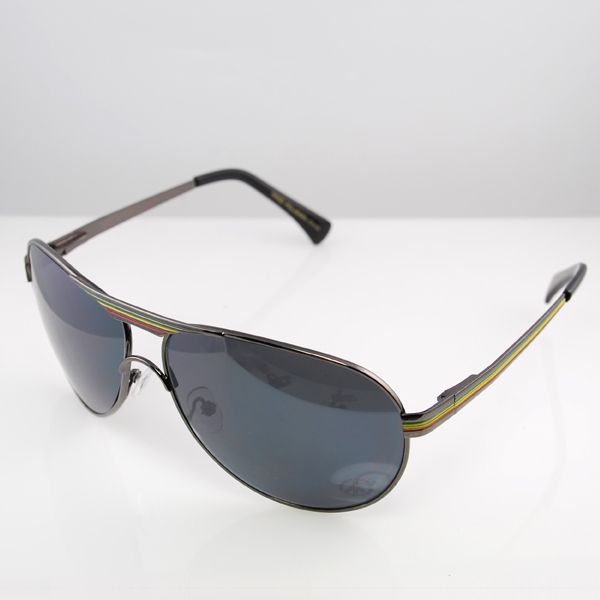 Gunmetal Rasta Aviator Solbriller - 1