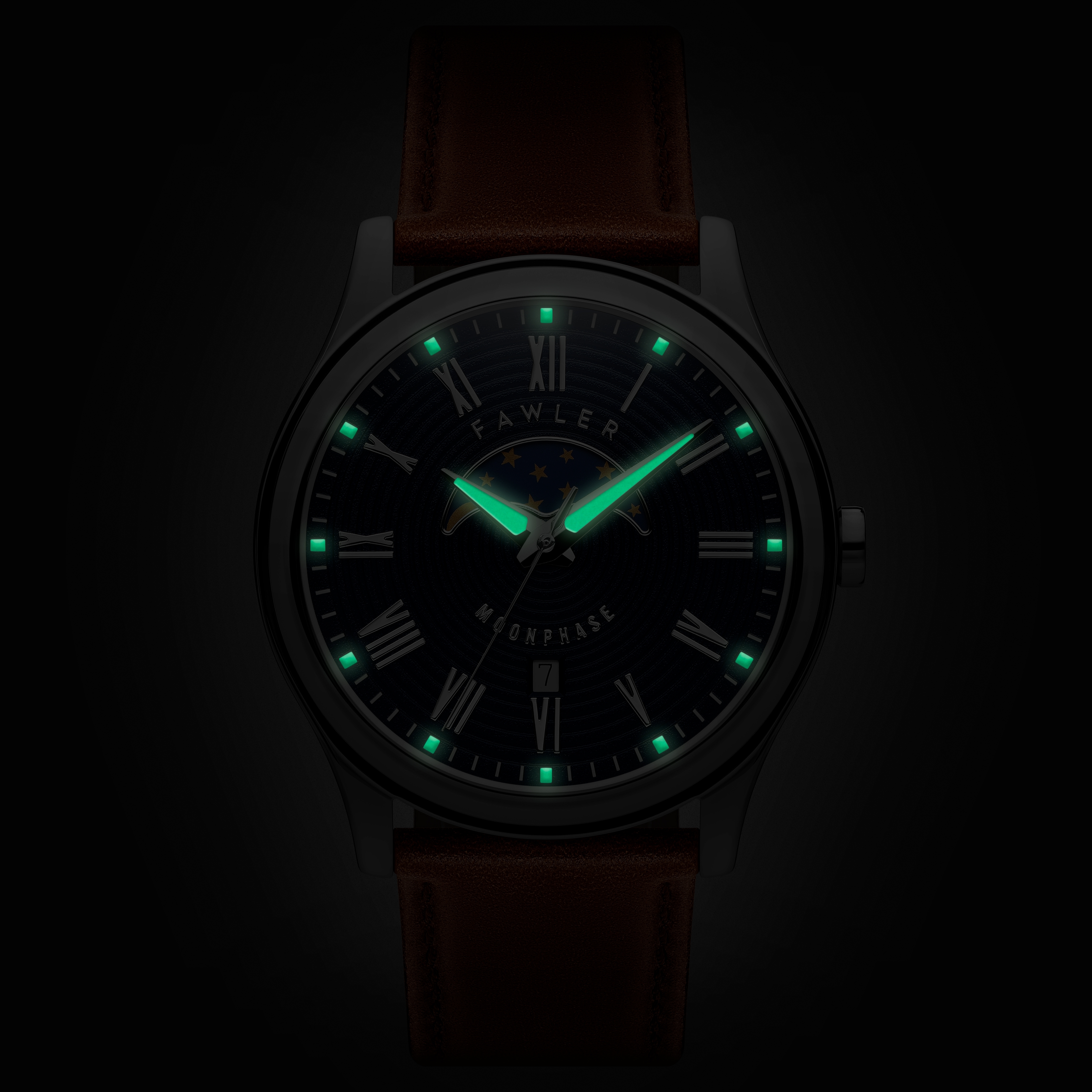 Imperator | Orologio Moonphase in acciaio inossidabile marrone - 2