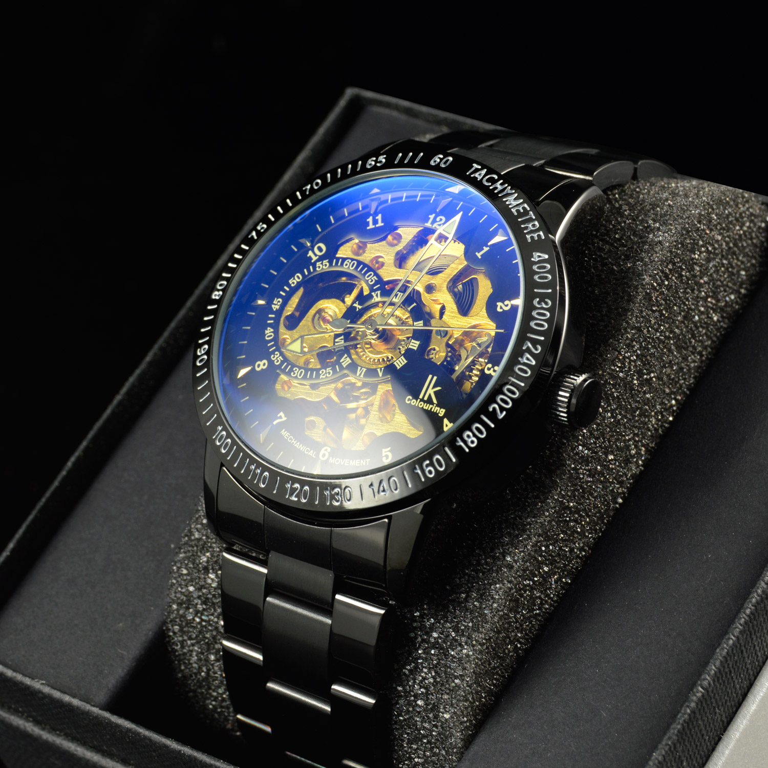 Black & Gold Rolat Watch - 11