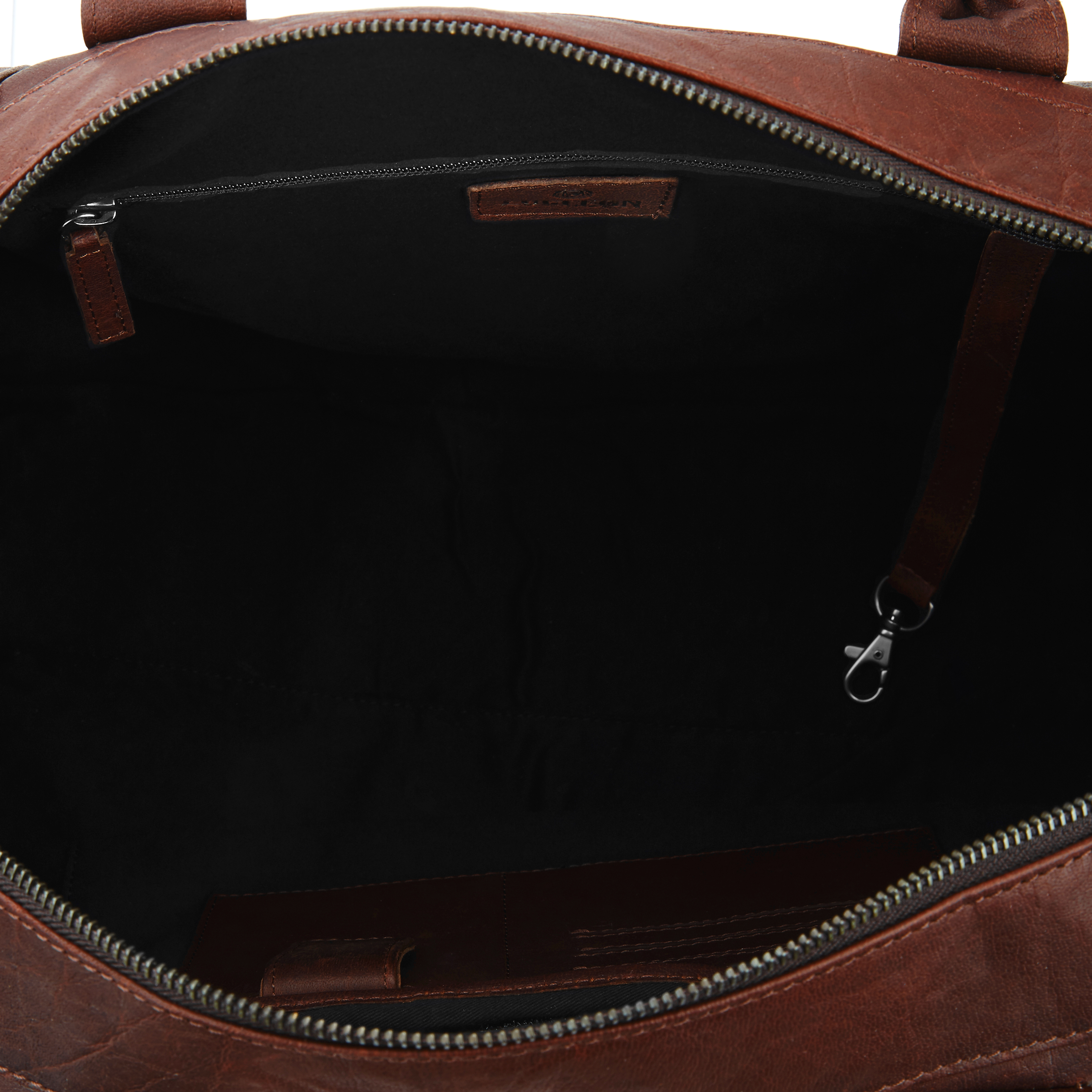 Bolsa de viaje clásica de cuero marrón Oxford  - 5