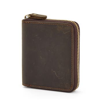 Brown Leather Zip Wallet Brown Leather Zip Wallet