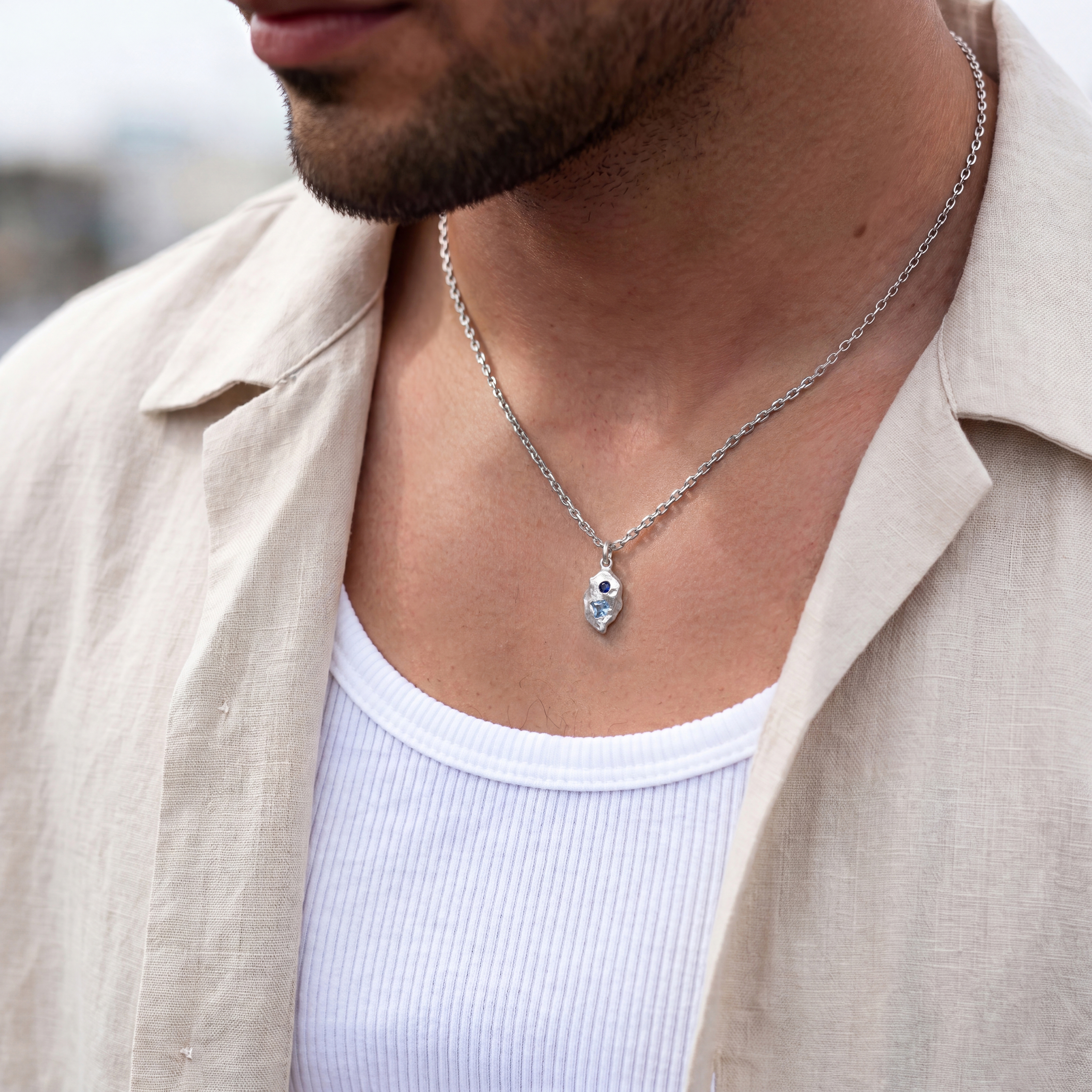 Hidden Gem | Aurora ketting van 925 sterling zilver - 4