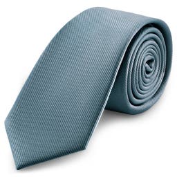 8 cm Smoke Grey Grosgrain Tie