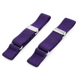 Slim Purple Sleeve Garters