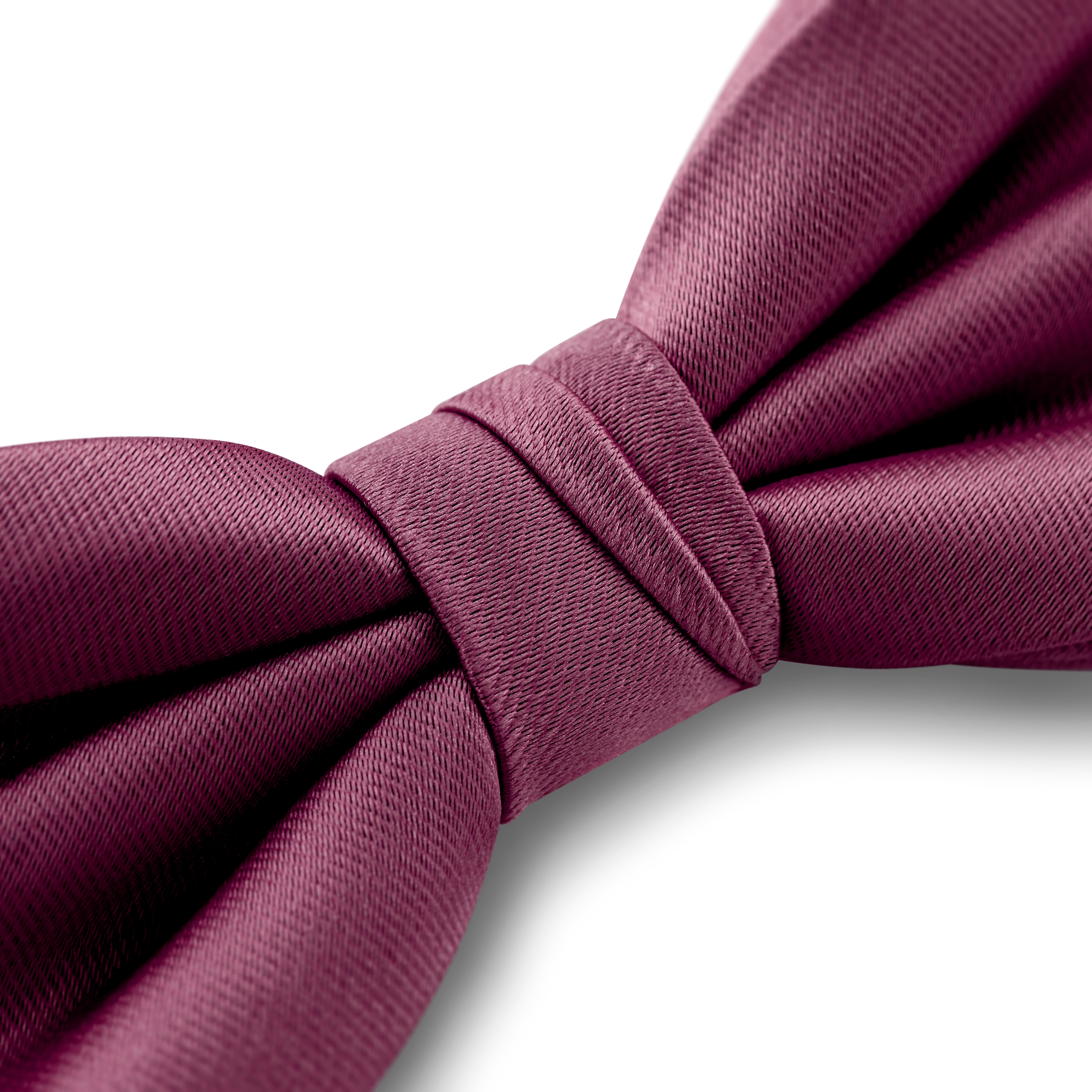 Predviazaný saténový motýlik v karmínovej farbe - 3