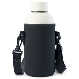 Black Sporty Neoprene Bottle Holder | 350 ml