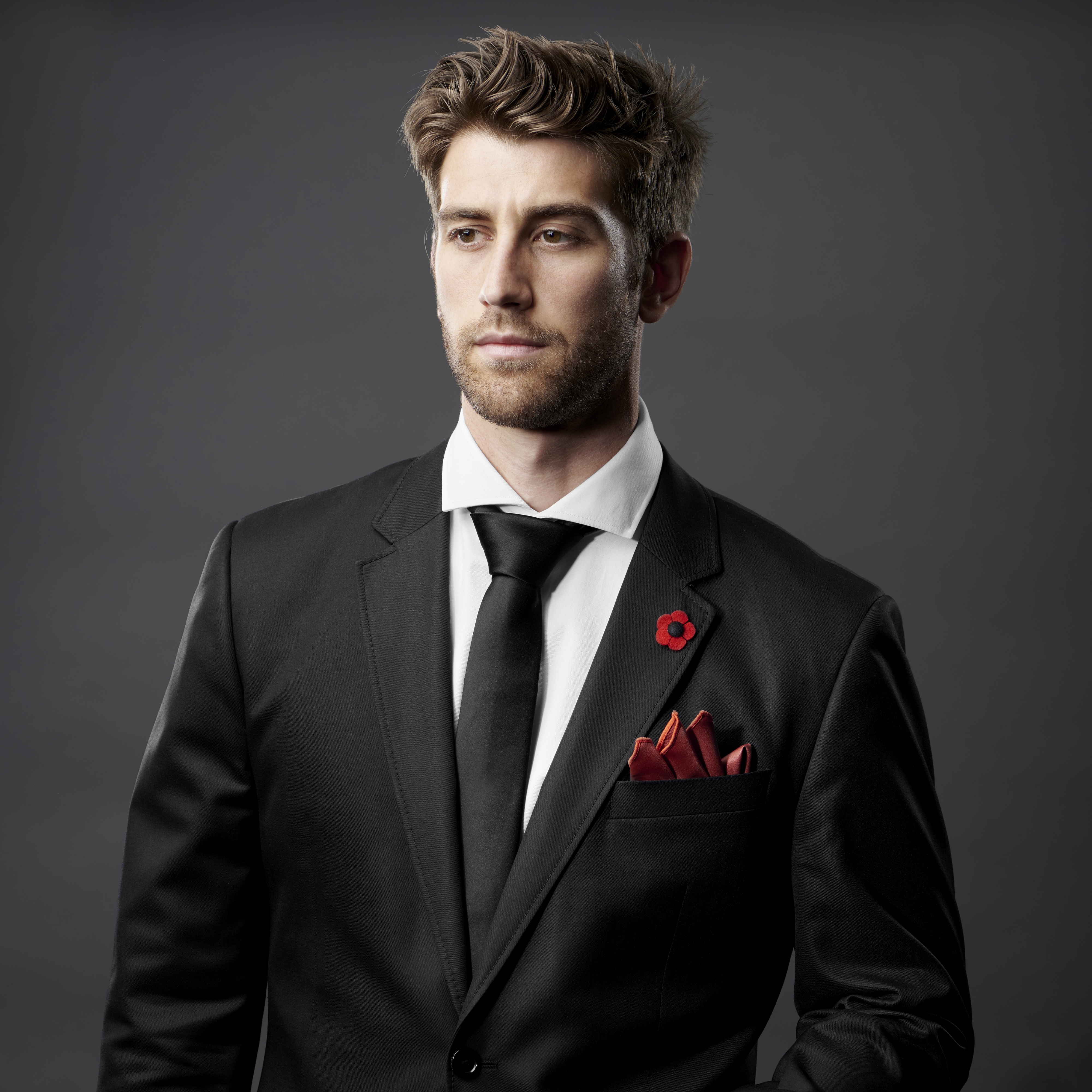 Speld met Rood en Zwart Bloemmotief - 6