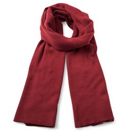 Hiems | Burgunderfarbener Schal aus recycelter Baumwolle