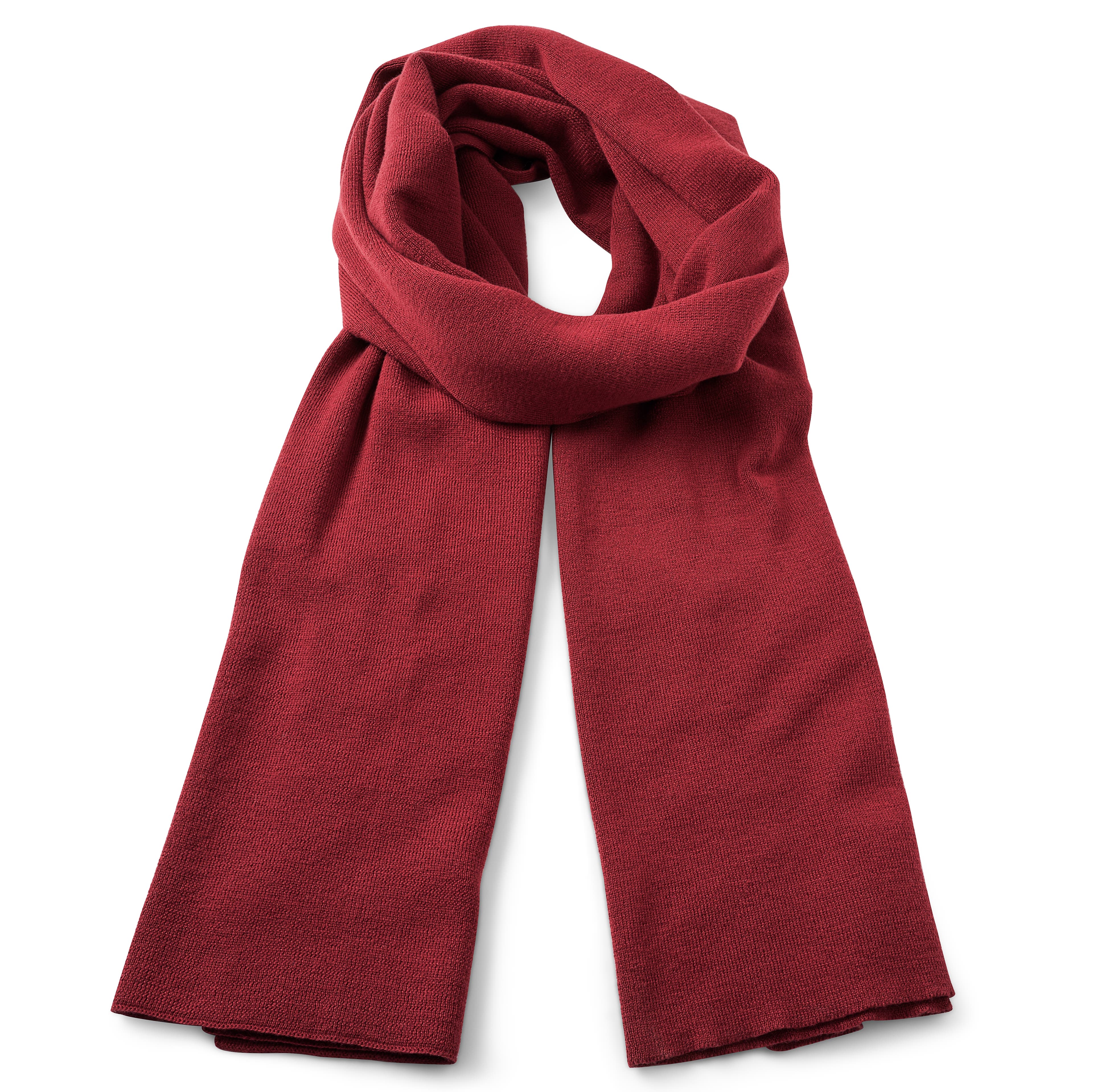 Hiems | Bordeauxrode Sjaal van Gerecycled Katoen
