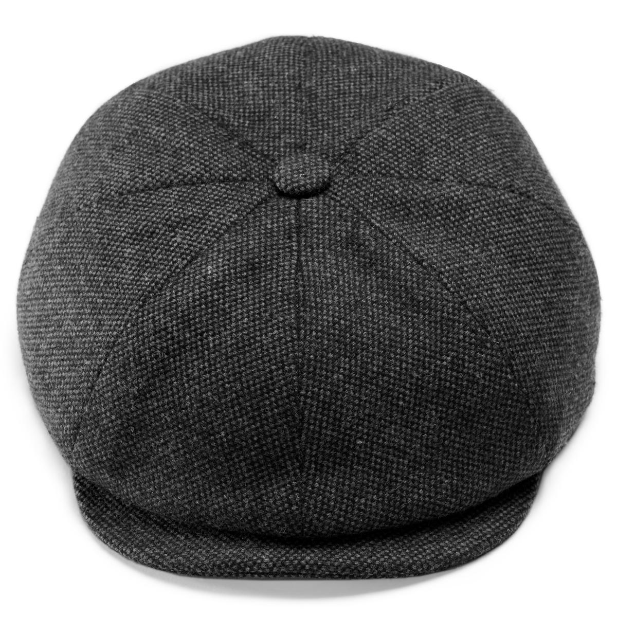 Moda | Dark Grey Wool Newsboy Cap | In stock! | Fawler