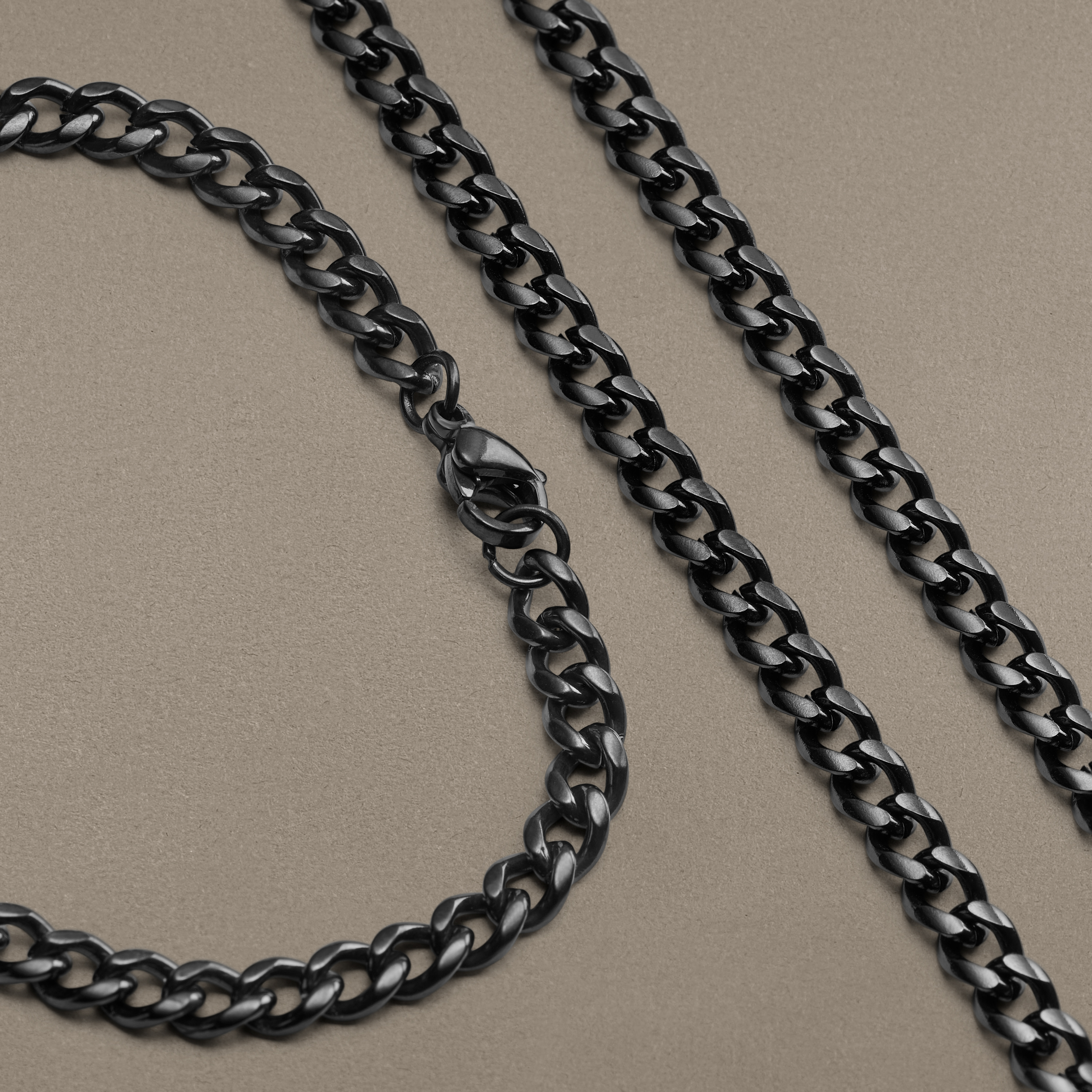 Coffret cadeau – Bracelet lL avec chaîne 50 cm noire de 4 mm - 4