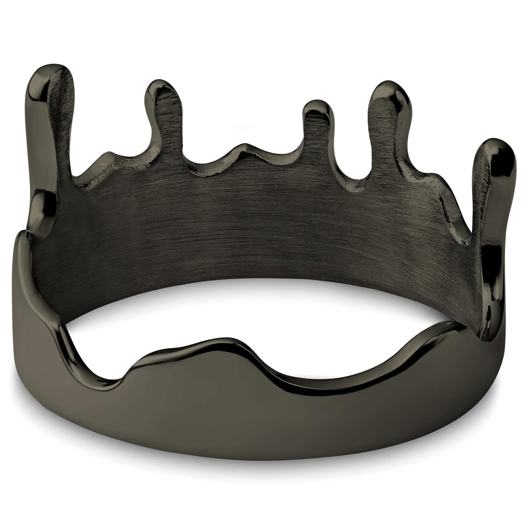 Melting Rings Fahrenheit | Gunmetal Black Stainless Steel Melting Ring | In stock ...