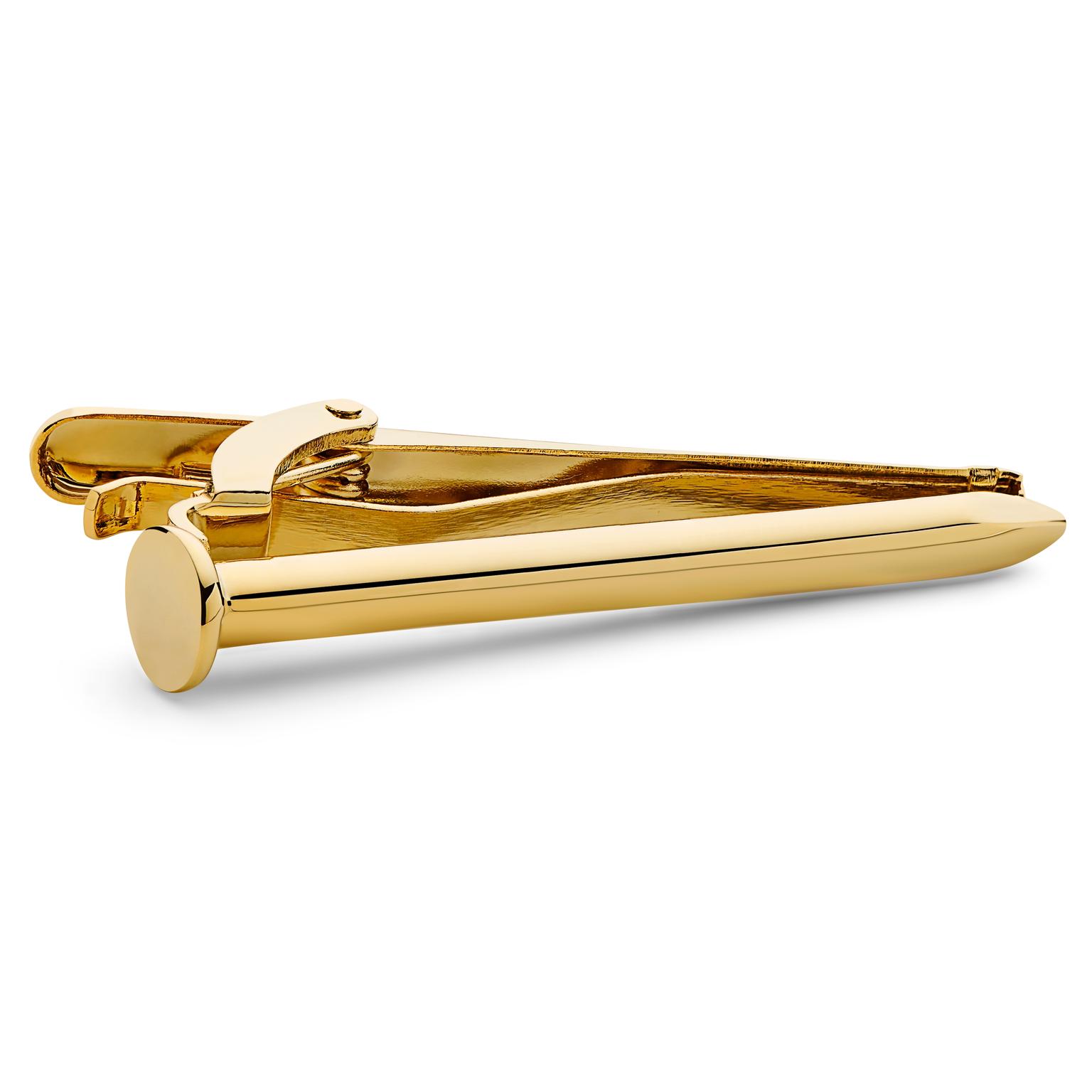 Adactus | Pasador de corbata de uñas dorado Adactus | Pasador de corbata de uñas dorado