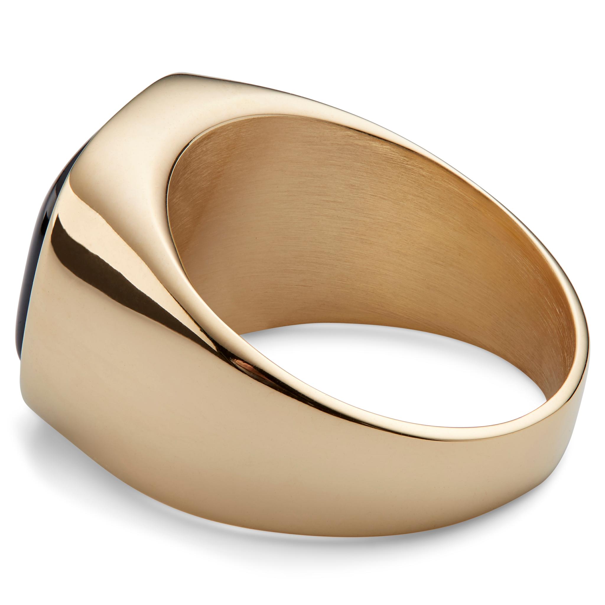 Len Goudkleurige Gravel Ring | Op voorraad | Lucleon