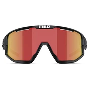 Schwarze und rote Wrap-Around-Sonnenbrille | Bliz 0ZB7001 Schwarze und rote Wrap-Around-Sonnenbrille | Bliz 0ZB7001