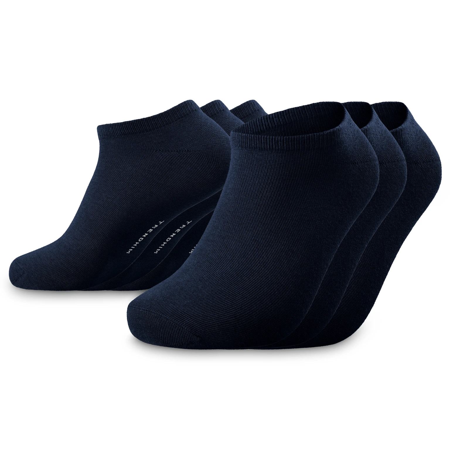 TrueFeel | 3-pack marinblå ankelstrumpor i premiumbomull TrueFeel | 3-pack marinblå ankelstrumpor i premiumbomull