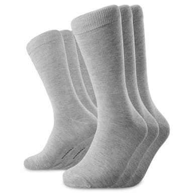 TrueFeel | 3er-Pack hellgraue Komfort-Bambus-Crewsocken TrueFeel | 3er-Pack hellgraue Komfort-Bambus-Crewsocken