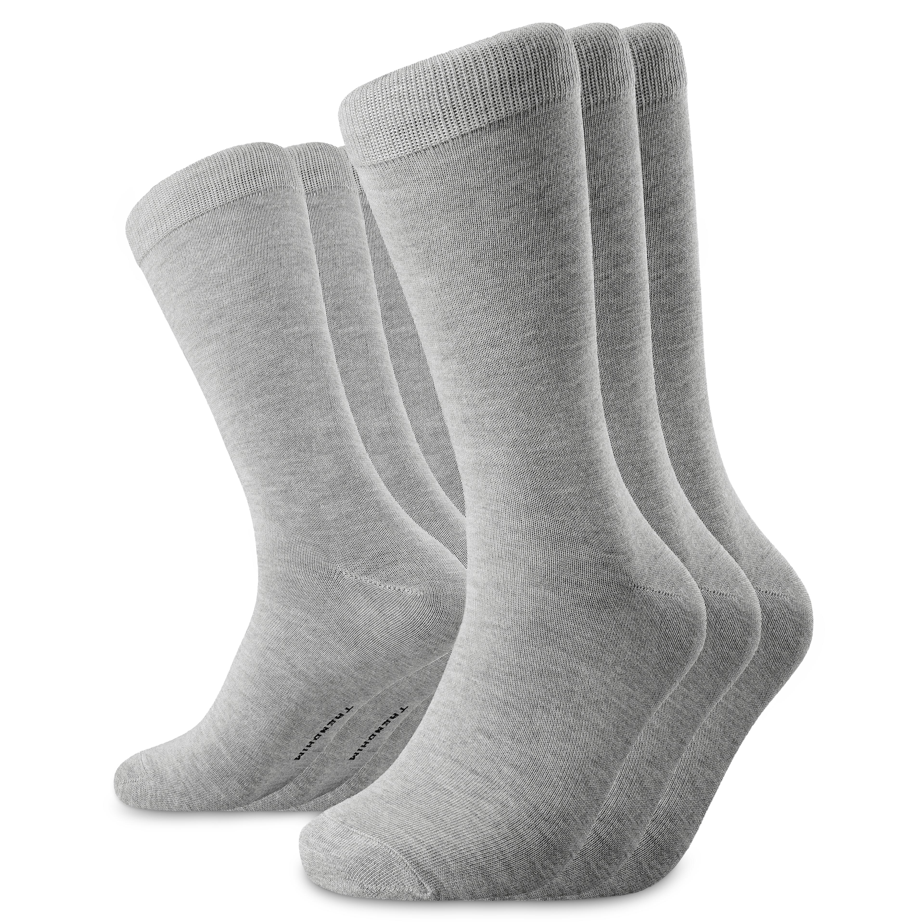 TrueFeel | Lot de 3 paires de chaussettes gris clair en bambou TrueFeel | Lot de 3 paires de chaussettes gris clair en bambou