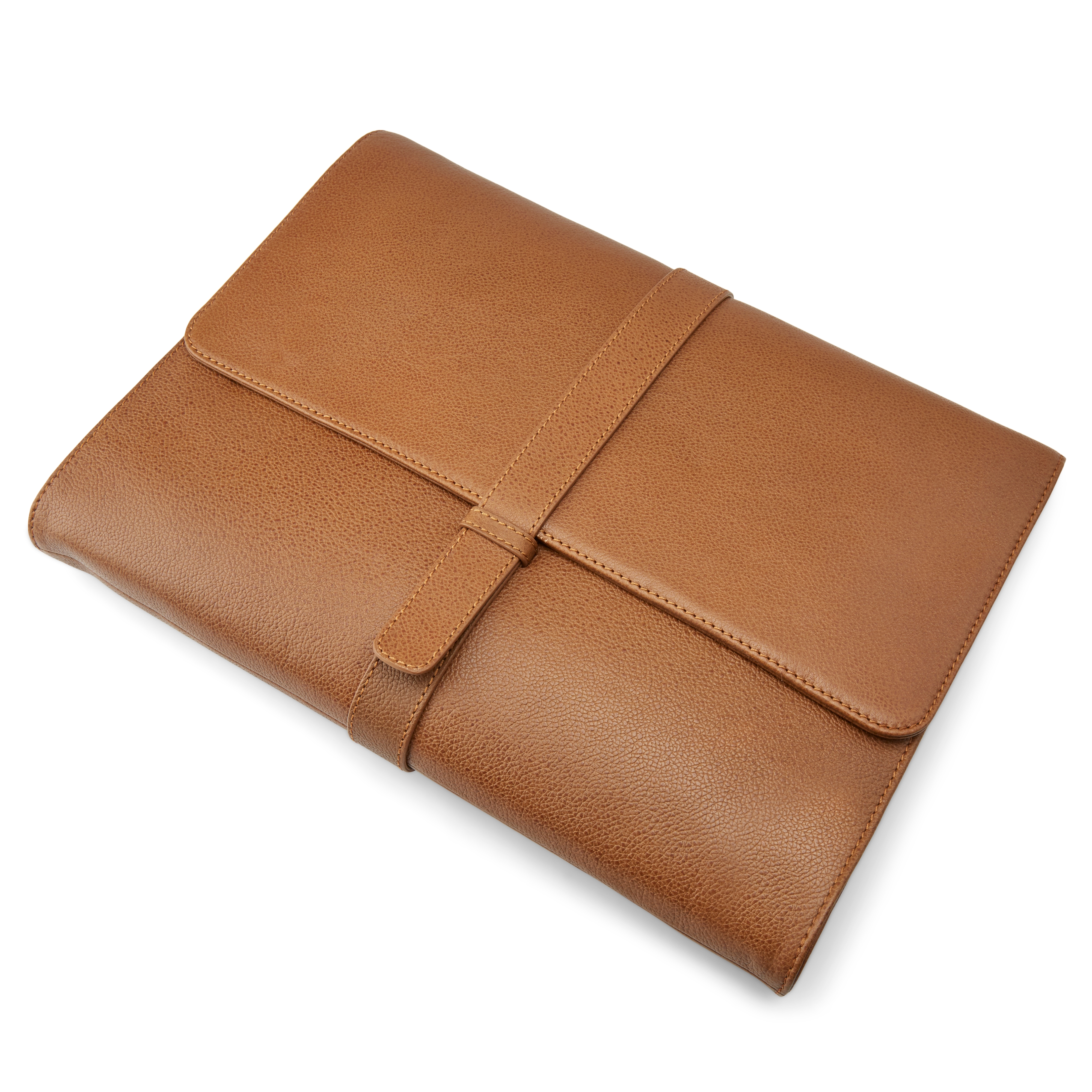 Étui pour ordinateur portable 13 pouces en cuir brun havane  Lyon - 6