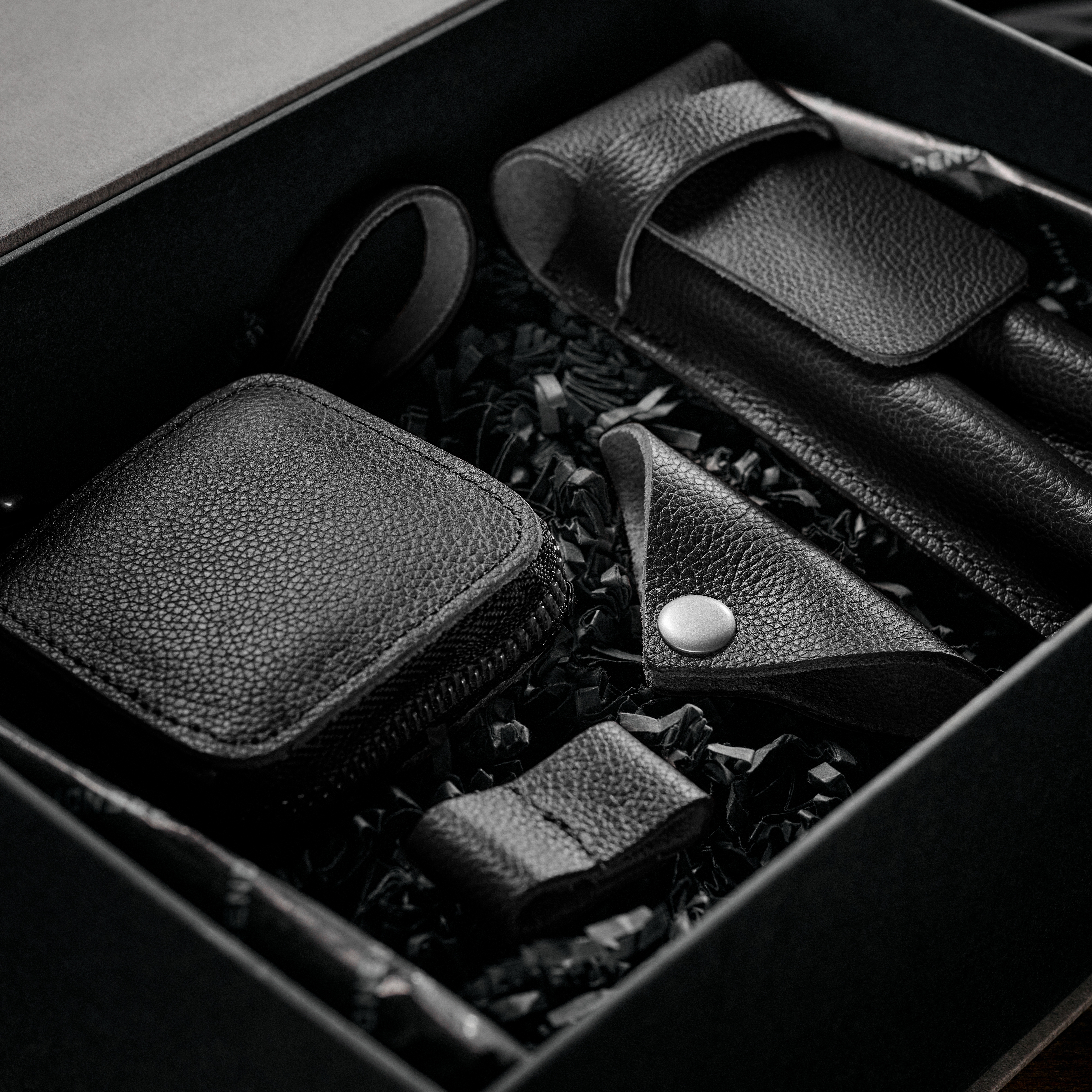 Deluxe Professional Organiser Gift Box | Black Leather - 6