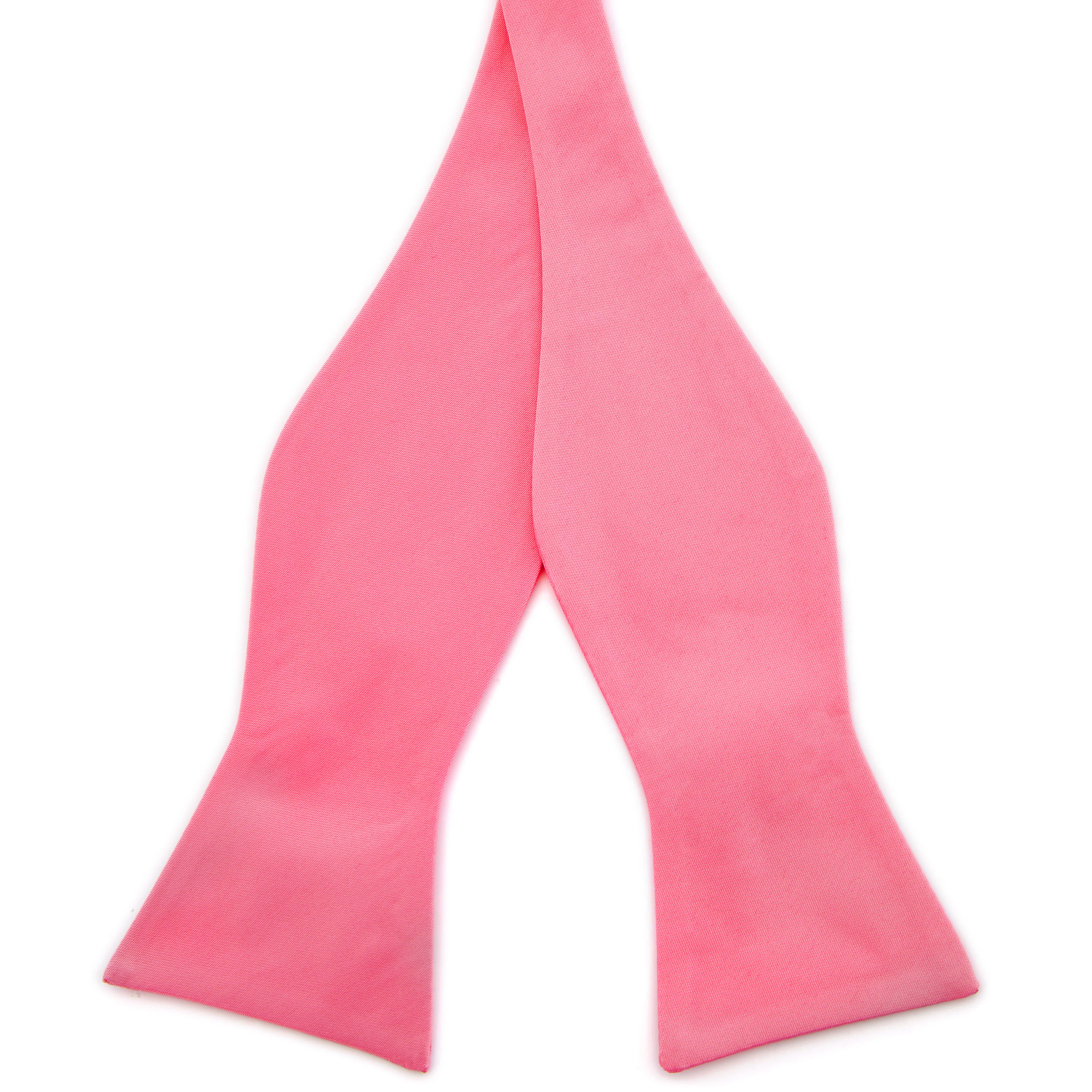 Screaming Light Pink Basic Self-Tie Bow Tie