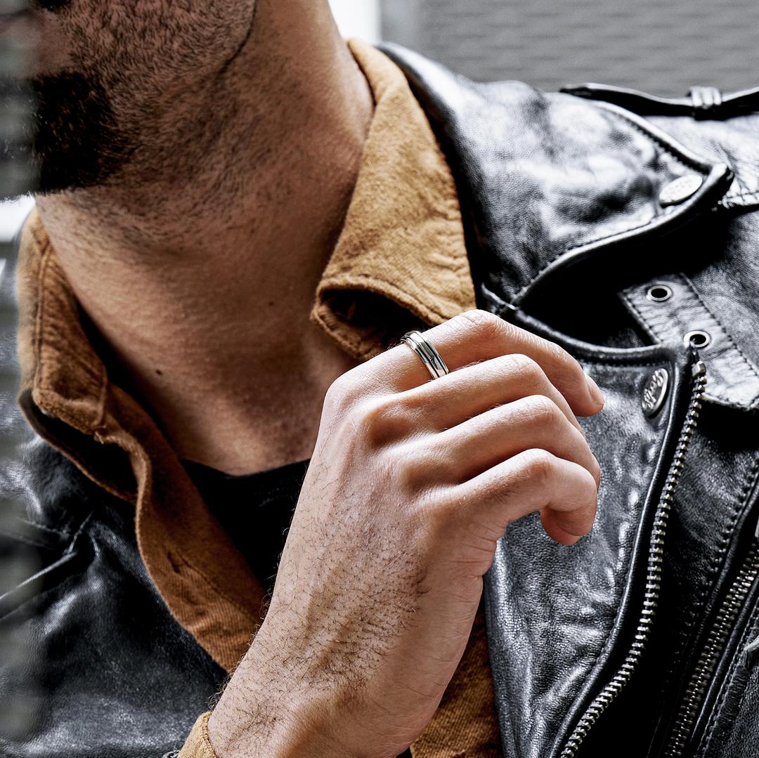 Pearce Recta Stalen Ring | Op voorraad | Lucleon