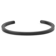 Tynt svart mansjettarmbånd Tynt svart mansjettarmbånd