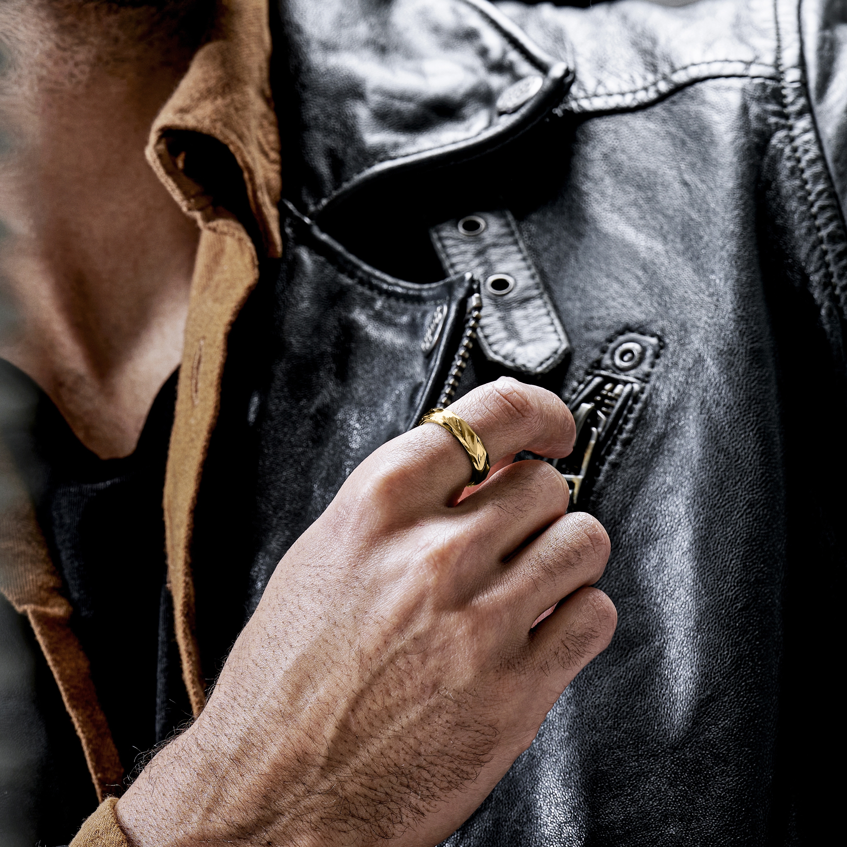 Pearce | Crux Guldfarevt Stålring - 2