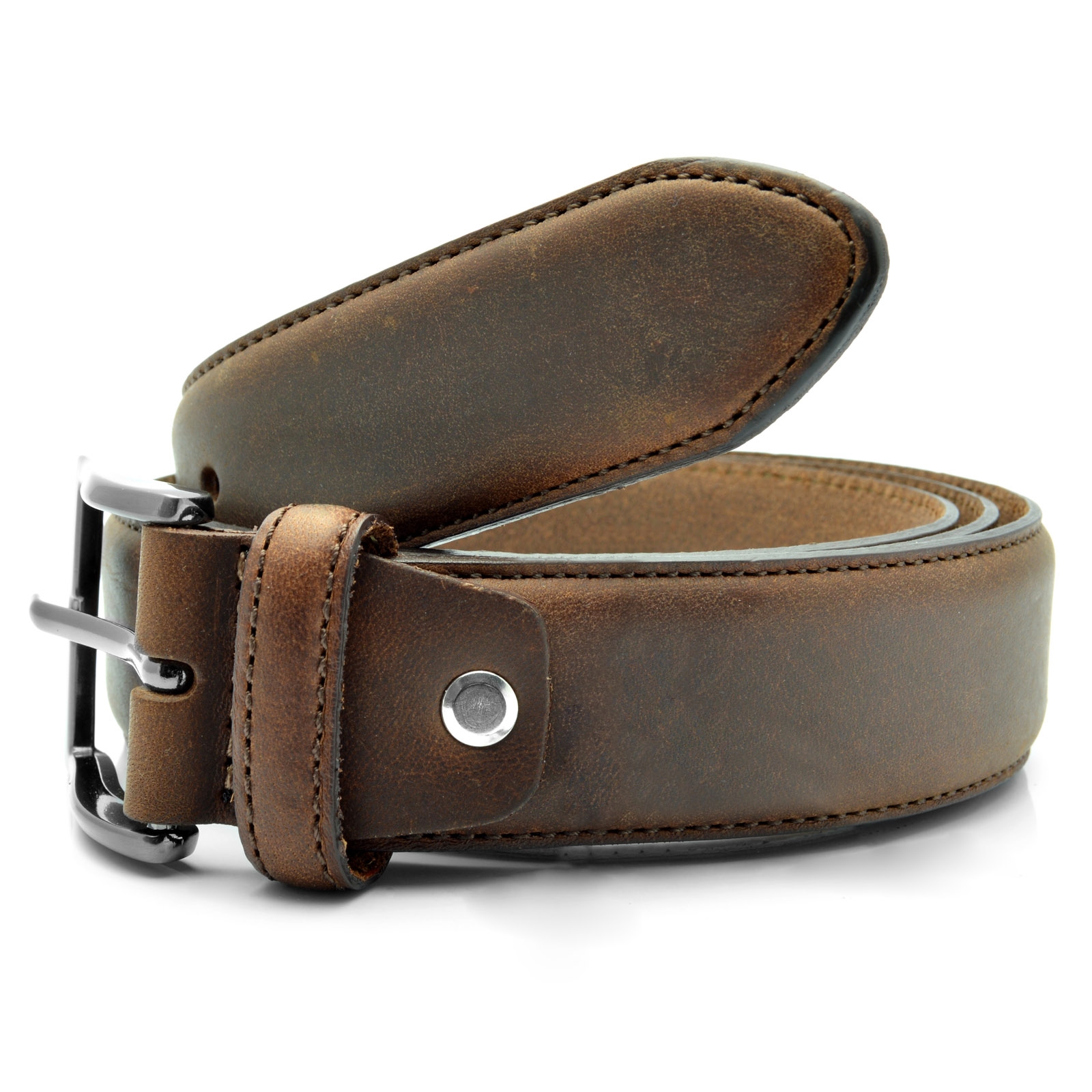 Cinturón marrón de cuero clásico - 2
