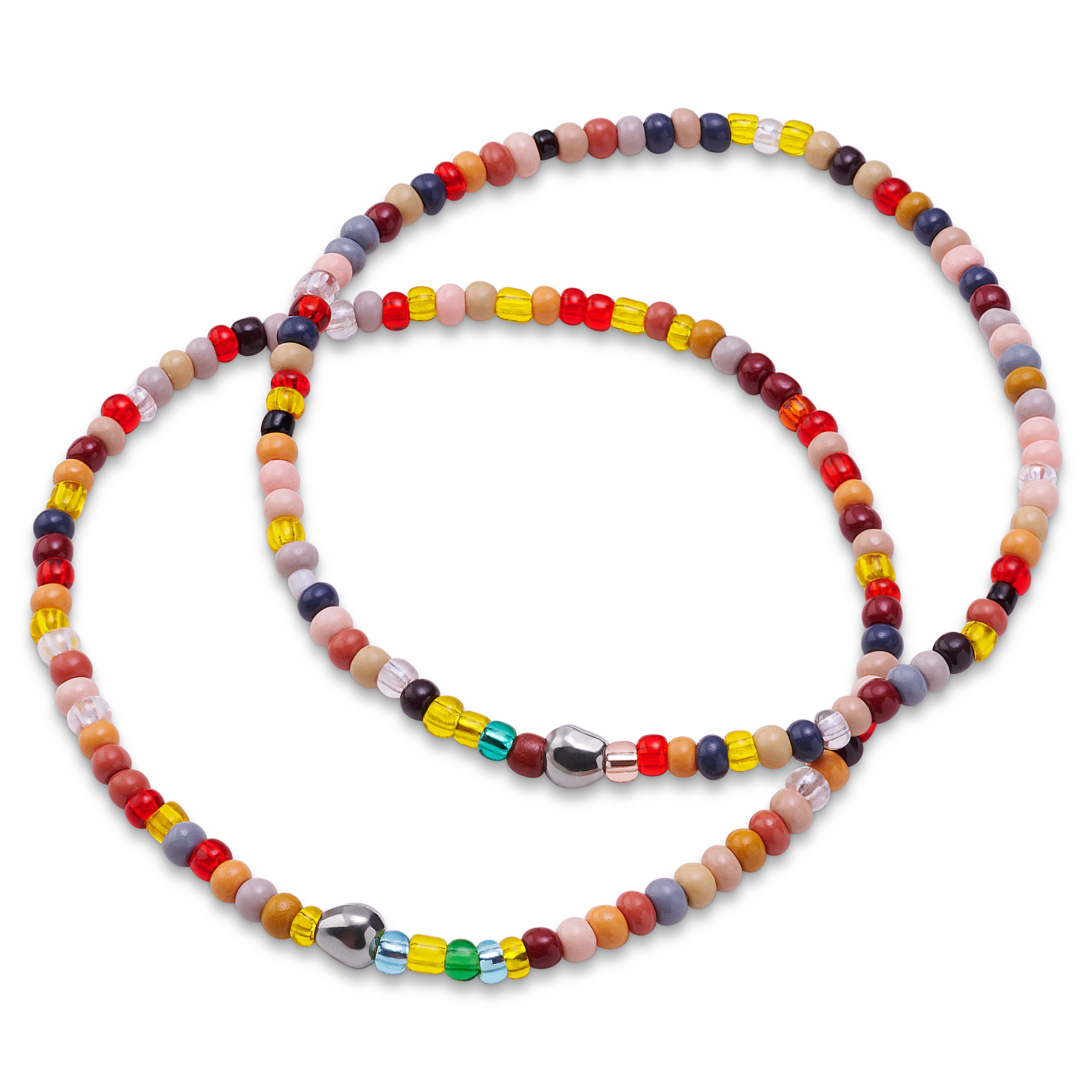 Amalfi | Barevný pískový náramek ze skleněných korálků - 3