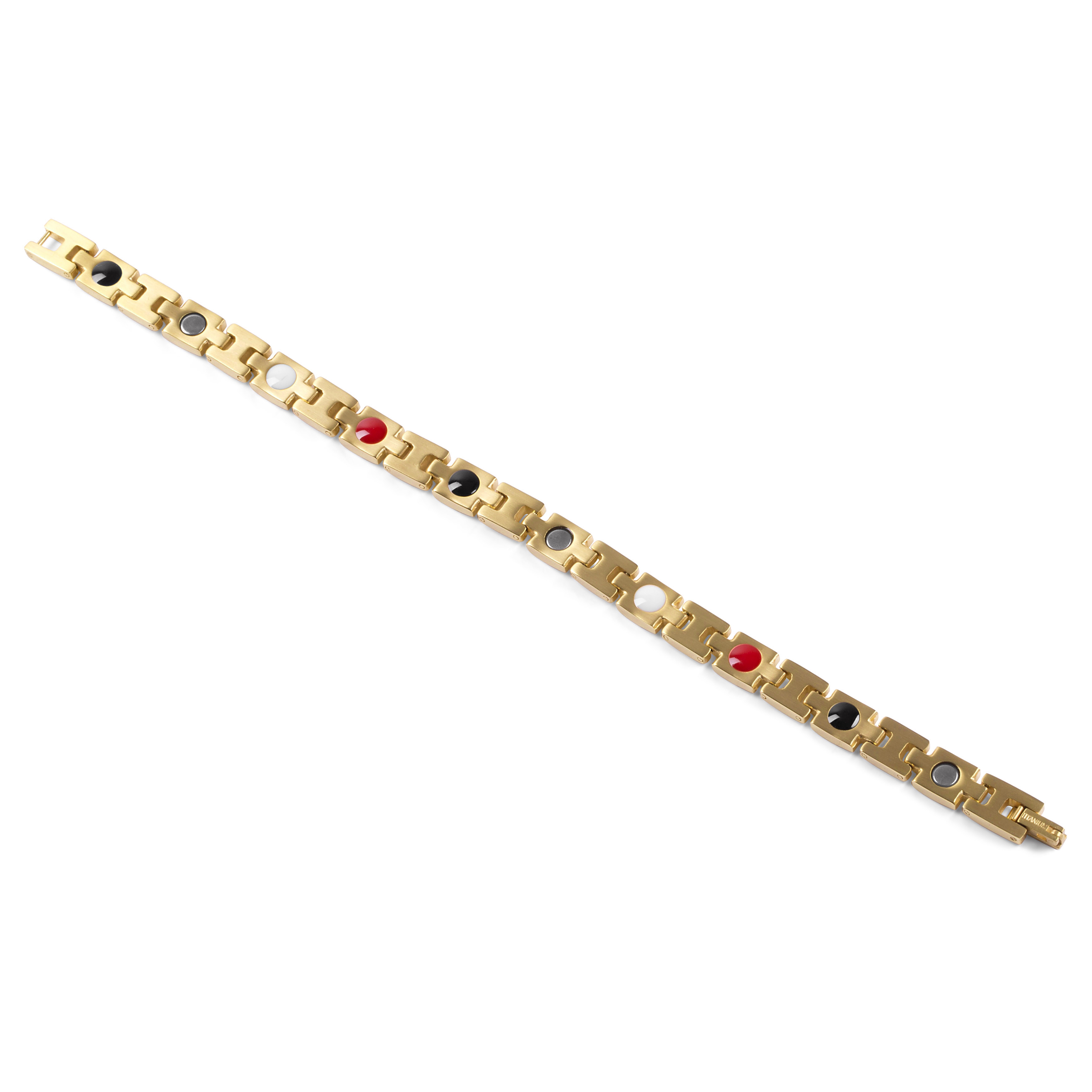 Gold-Tone Titanium Link Chain Bracelet - 3