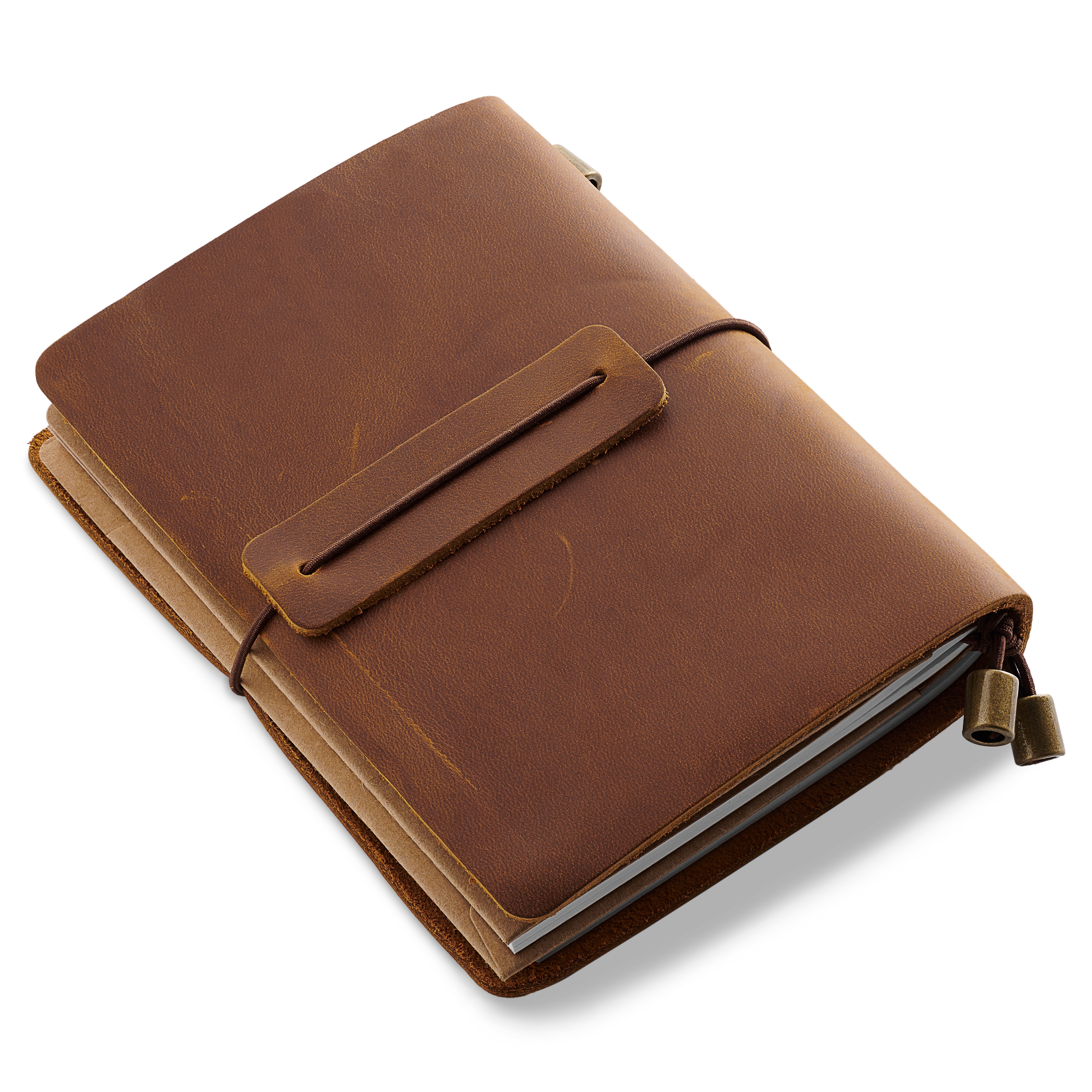 Užrašinė | Šviesiai ruda oda | Su lėktuvo formos sagtimi - 2