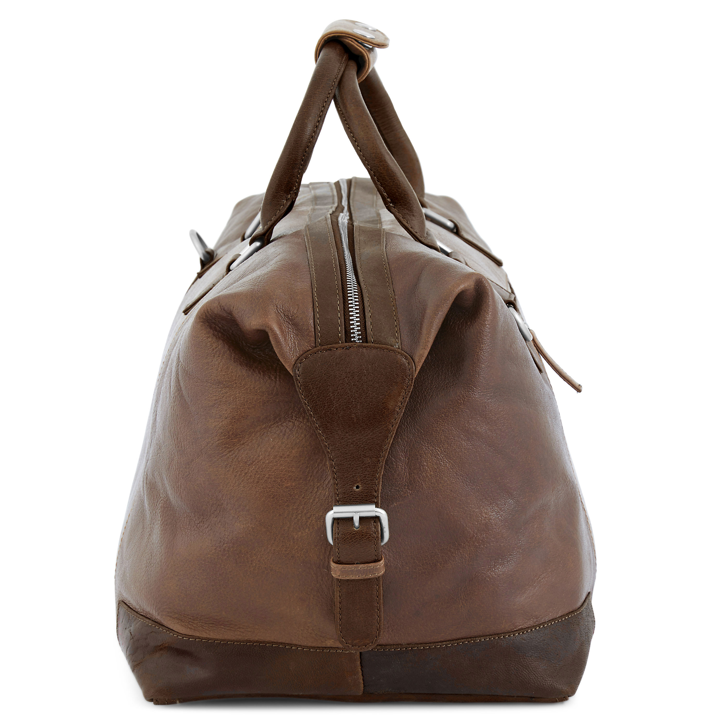 Brun og Lysebrun California Weekendbag - 5